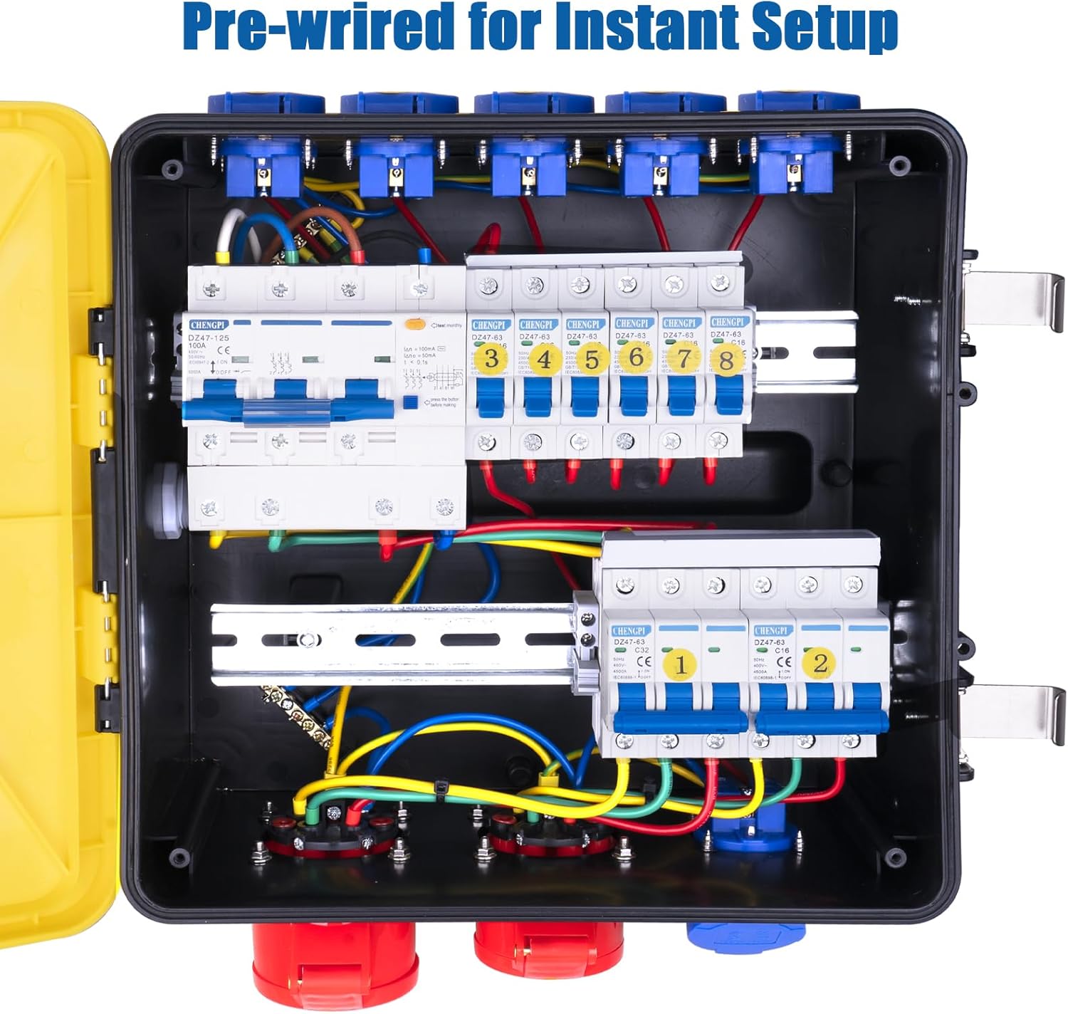 Distributore di Corrente da Cantiere 30 Moduli IP54 - immagine 7