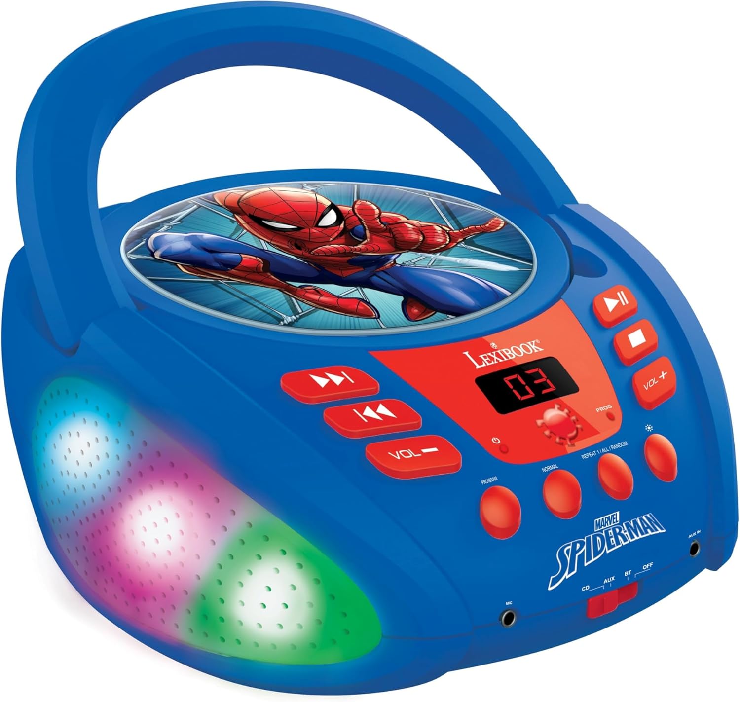 Lexibook Marvel Uomo Ragno - Lettore CD Bluetooth per Bambini - immagine 1