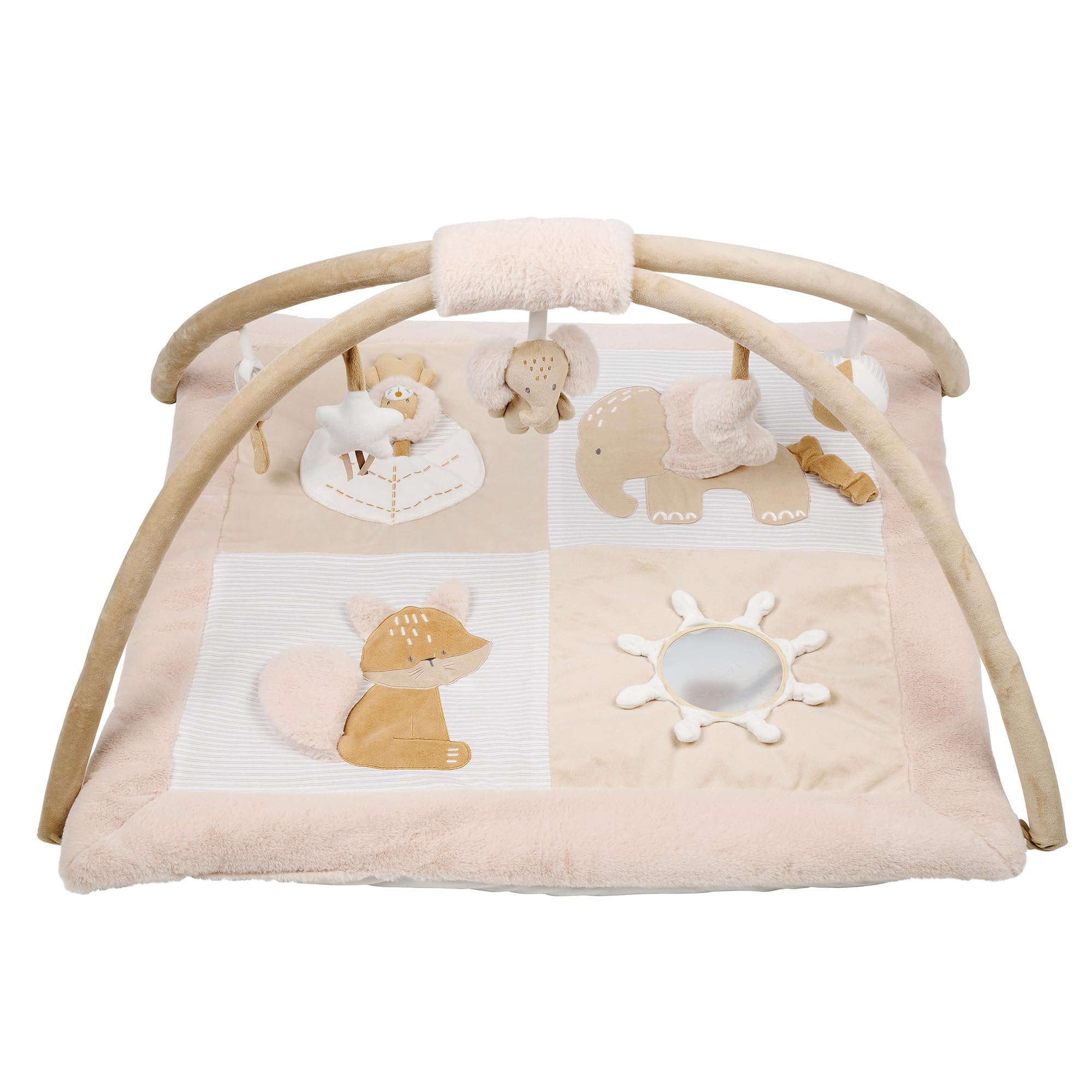 Nattou Playmat Rectangular with Arch FLO, OLI, ERNEST, 80 cm, Flo Beige