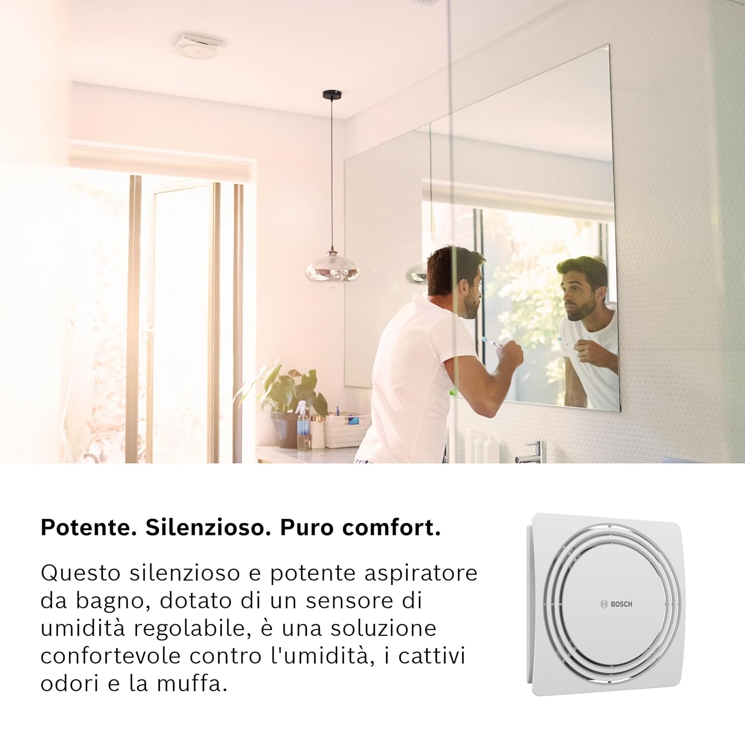 Bosch 1900 DH W100 - Aspiratore da Bagno Silenzioso - immagine 2