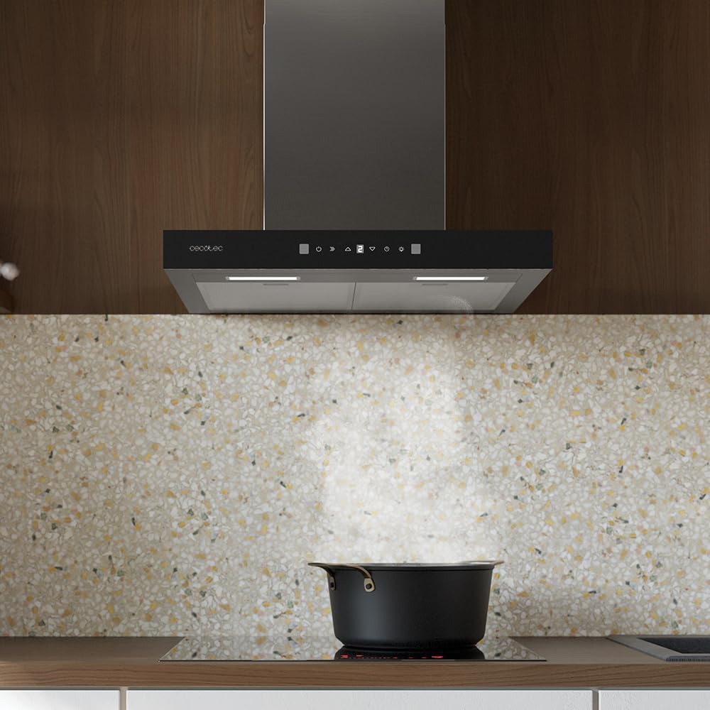 Cecotec Cappa Aspirante 60 cm Flux TT 605500 Glass Black A++ - immagine 4