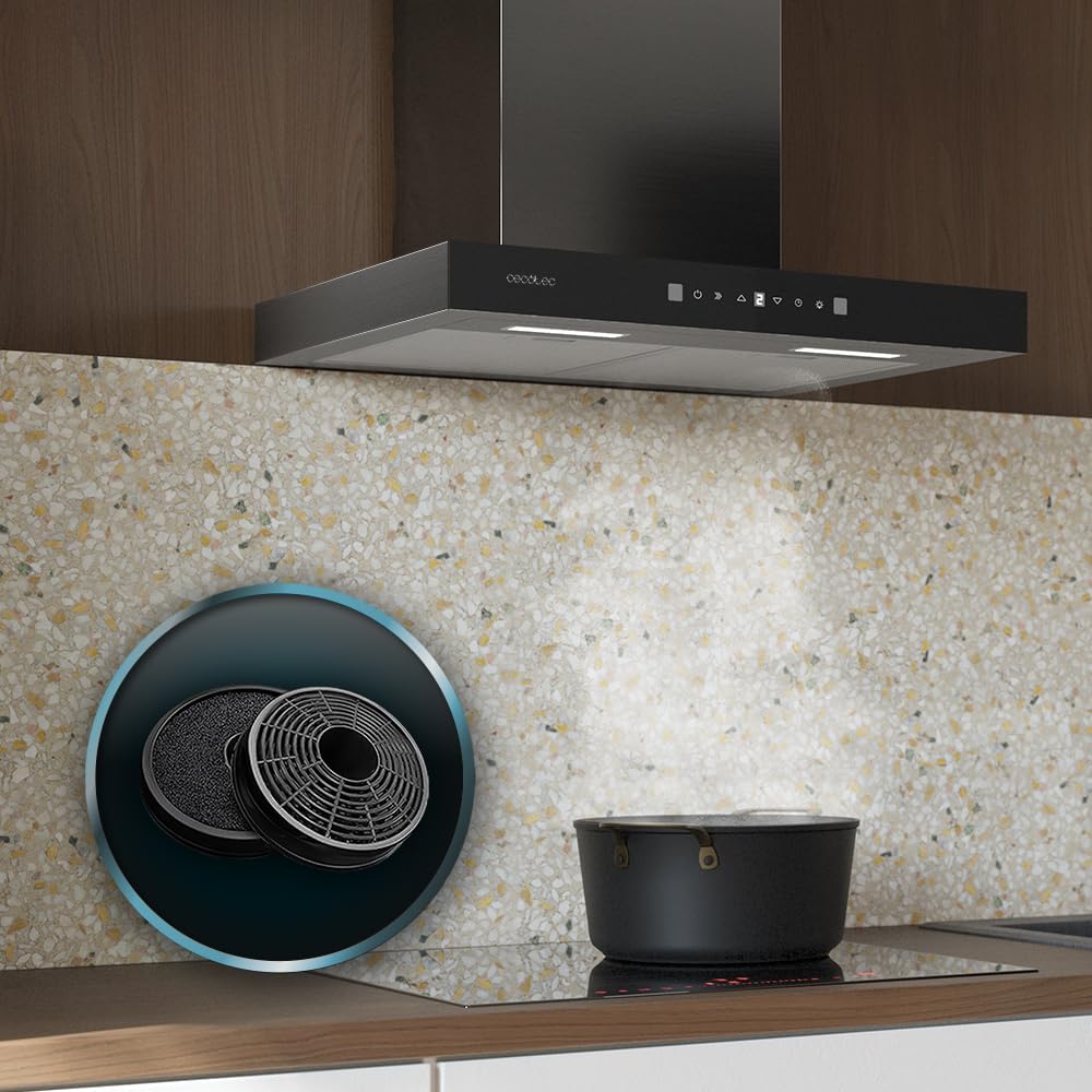 Cecotec Cappa Aspirante 60 cm Flux TT 605500 Glass Black A++ - immagine 9