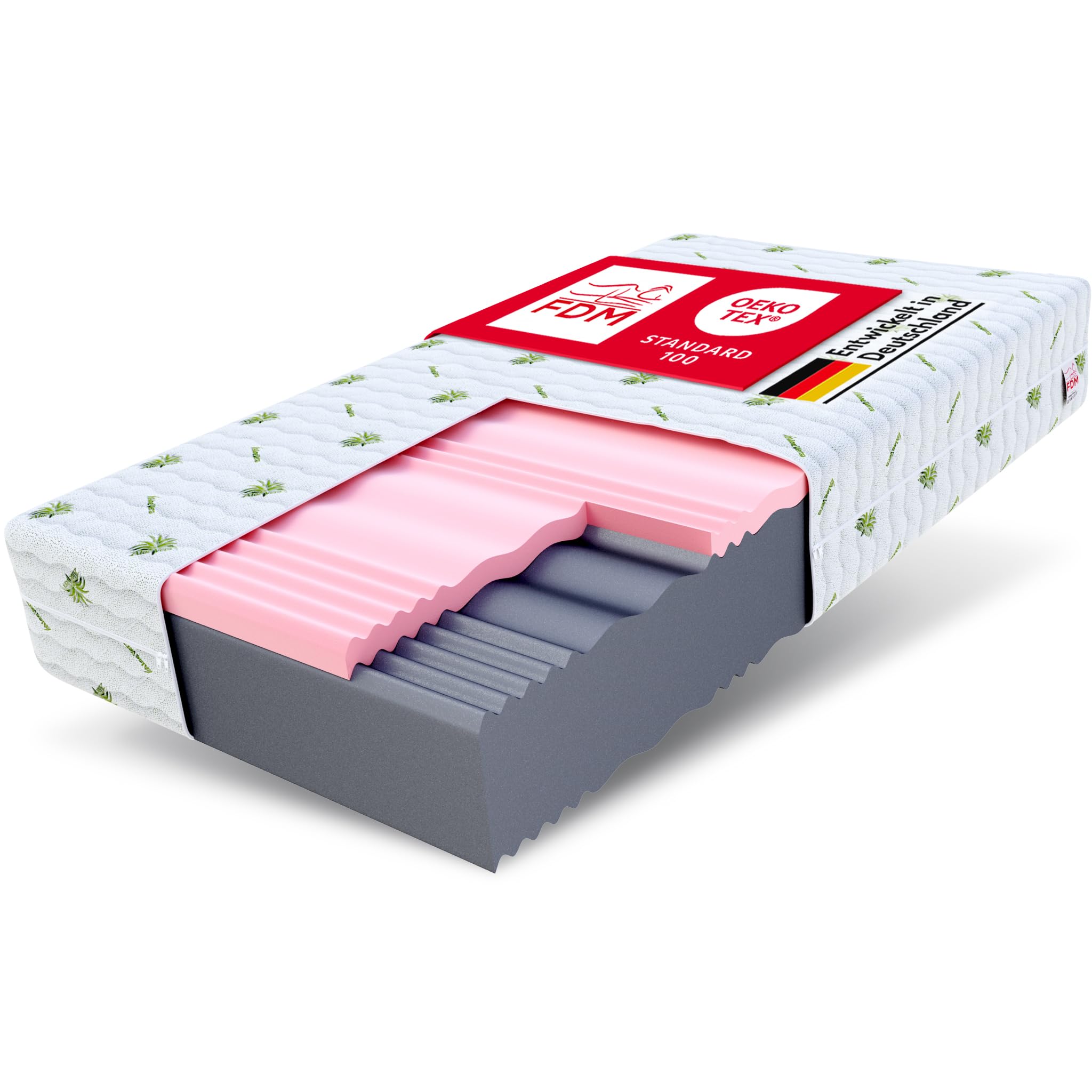 Fdm Materasso 100x200cm, Altezza 24cm