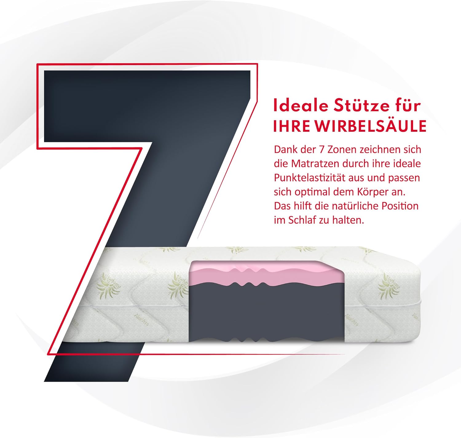 Fdm Materasso 100x200cm, Altezza 24cm - immagine 12