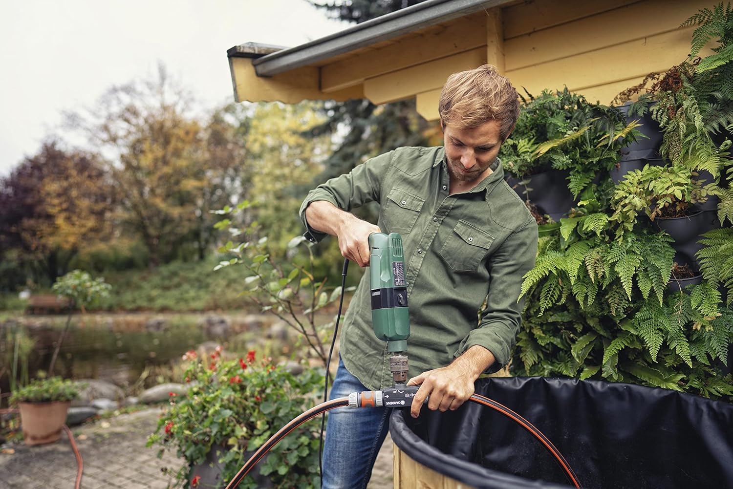 Gardena Pompa da Trapano - Per Travasare o Prosciugare - immagine 4