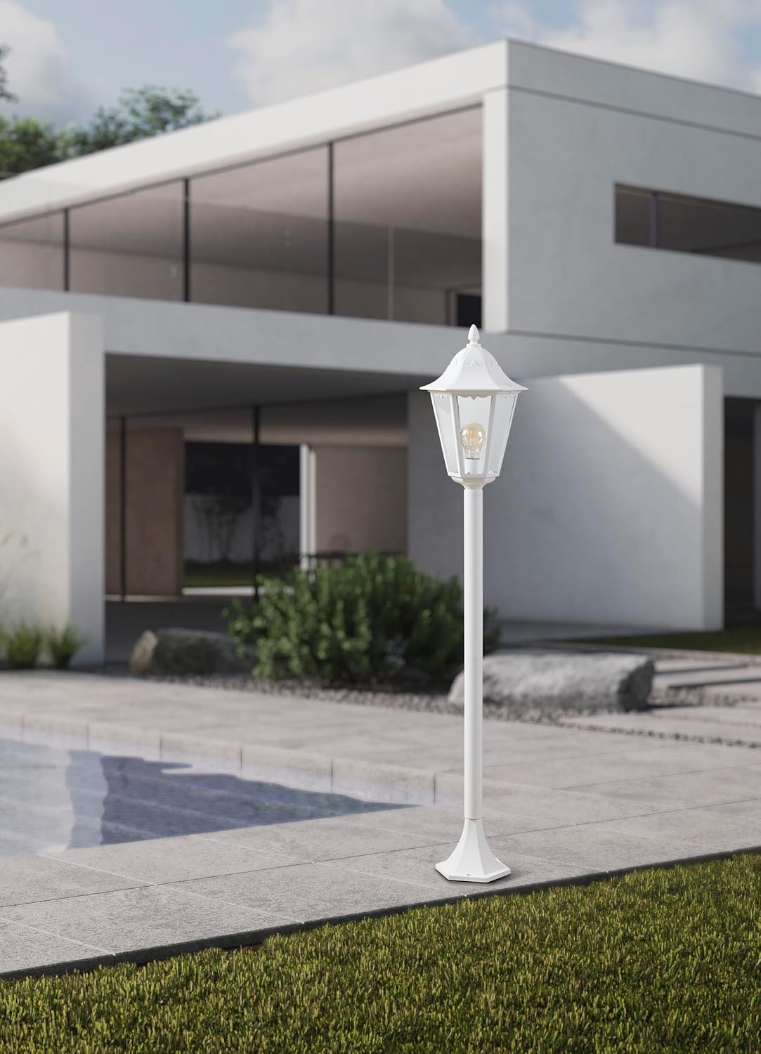 Eglo NAVEDO Lampada a Stelo E27. 60 W, Bianco - immagine 3