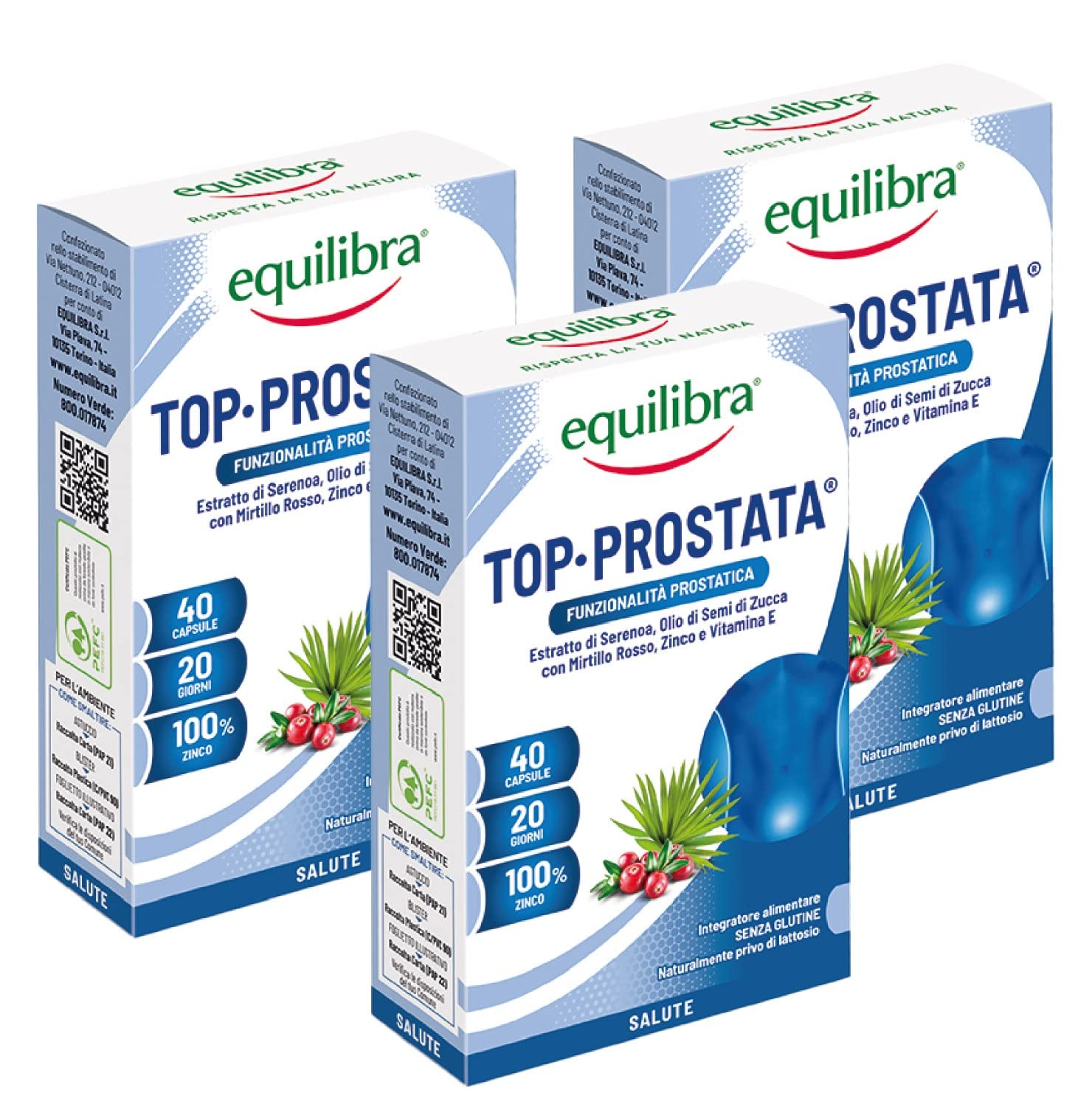 Equilibra Integratori Alimentari, Top Prostata, Integratore per la ...