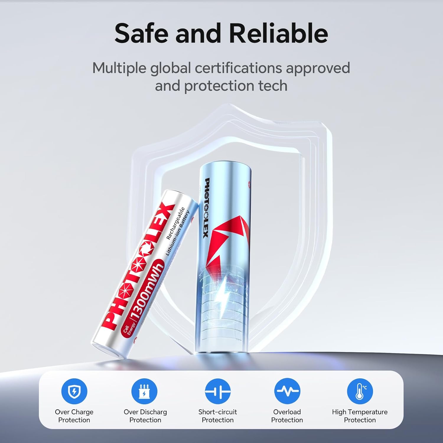 Photoolex Batterie Ricaricabili AA e AAA al Litio 1.5V - immagine 7