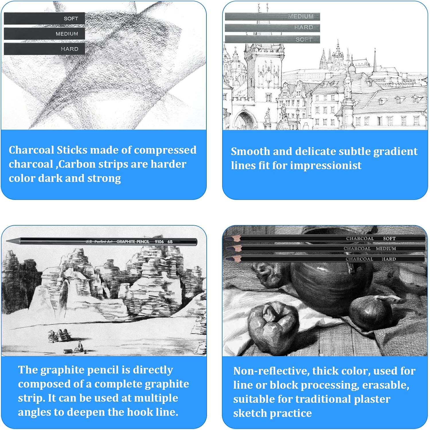 Matite da Disegno Set Professionale - immagine 4