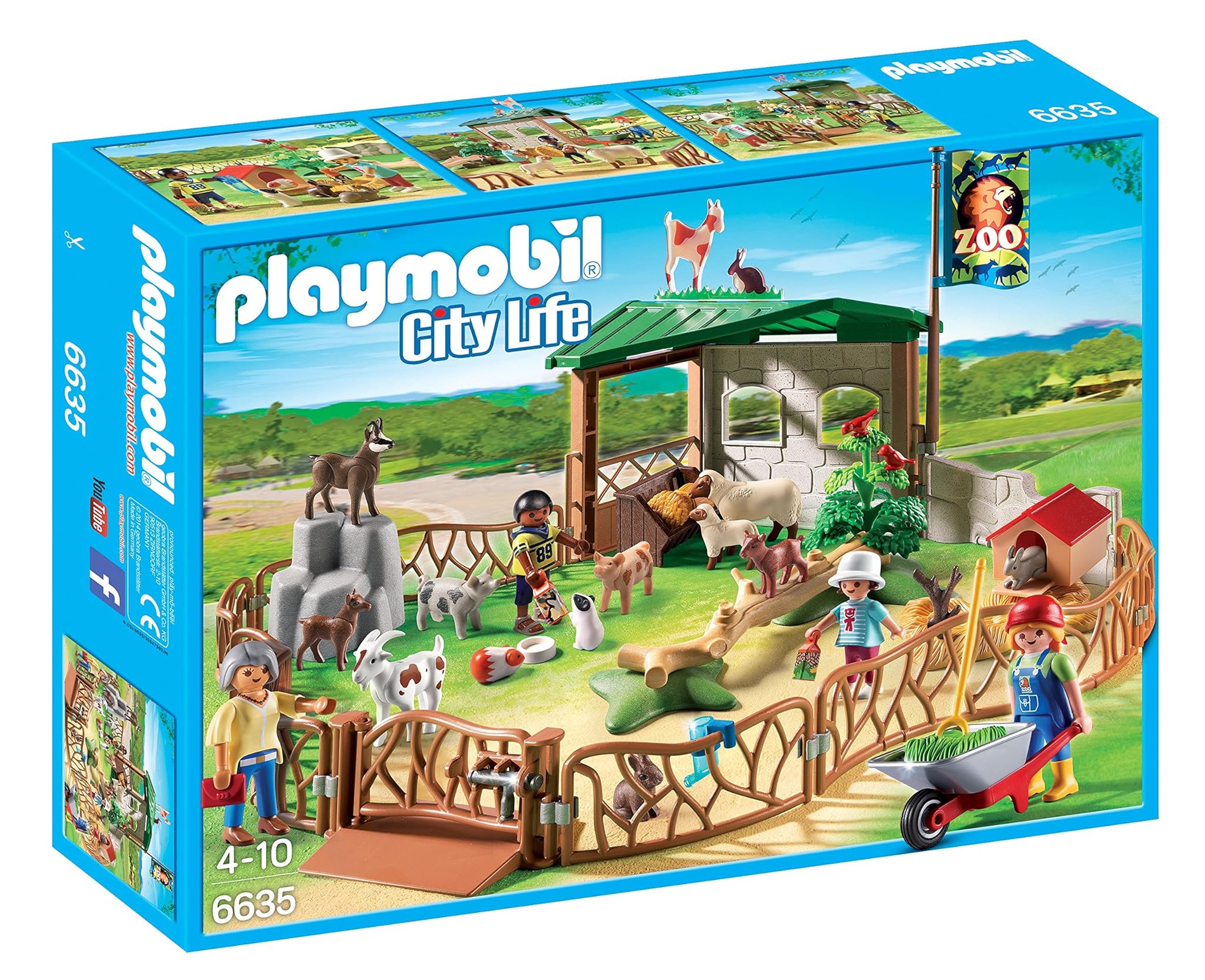 PLAYMOBIL 6635 - Lo Zoo dei Bimbi, 4 Pezzi
