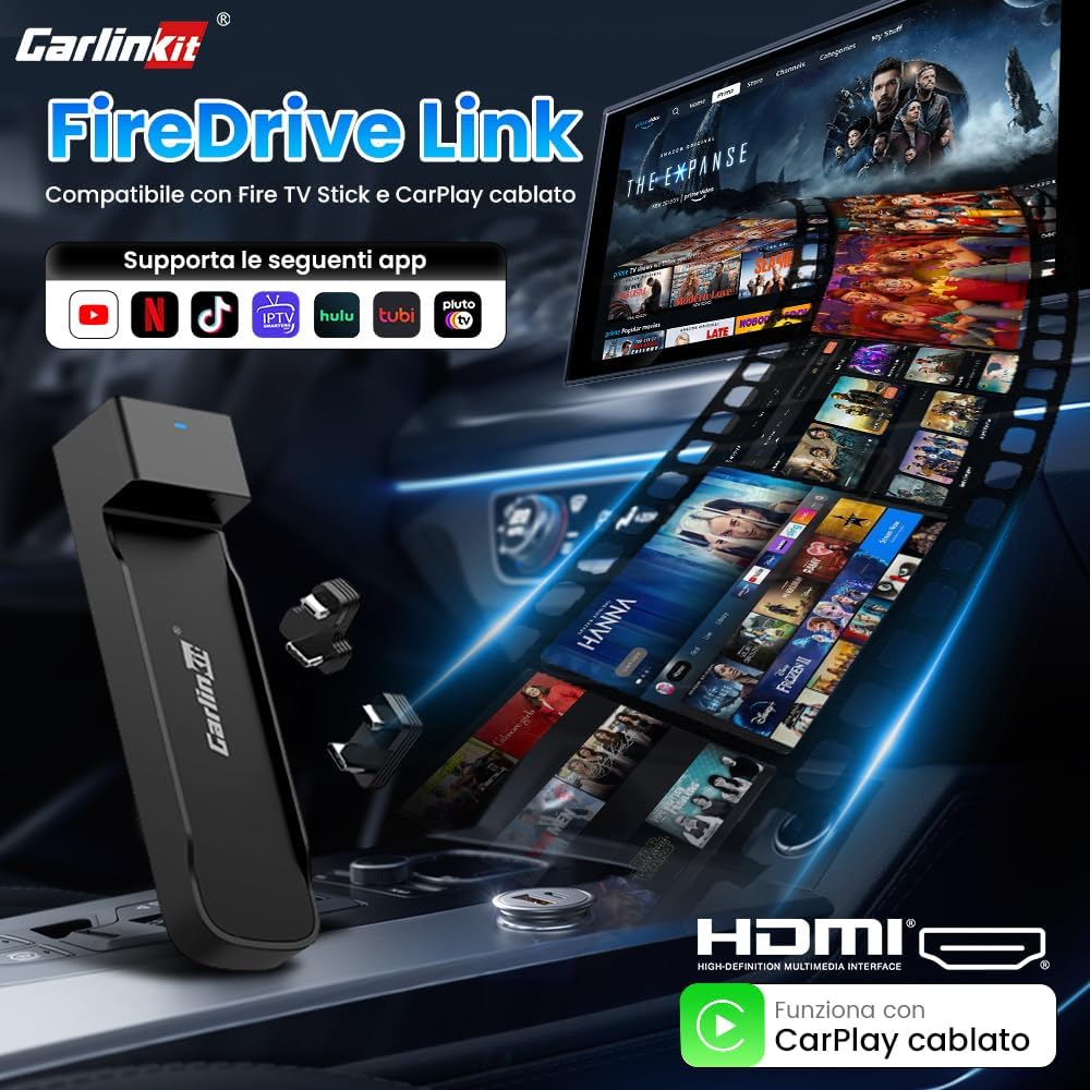 Carlinkit FireDrive Link - Adattatore HDMI CarPlay - immagine 2