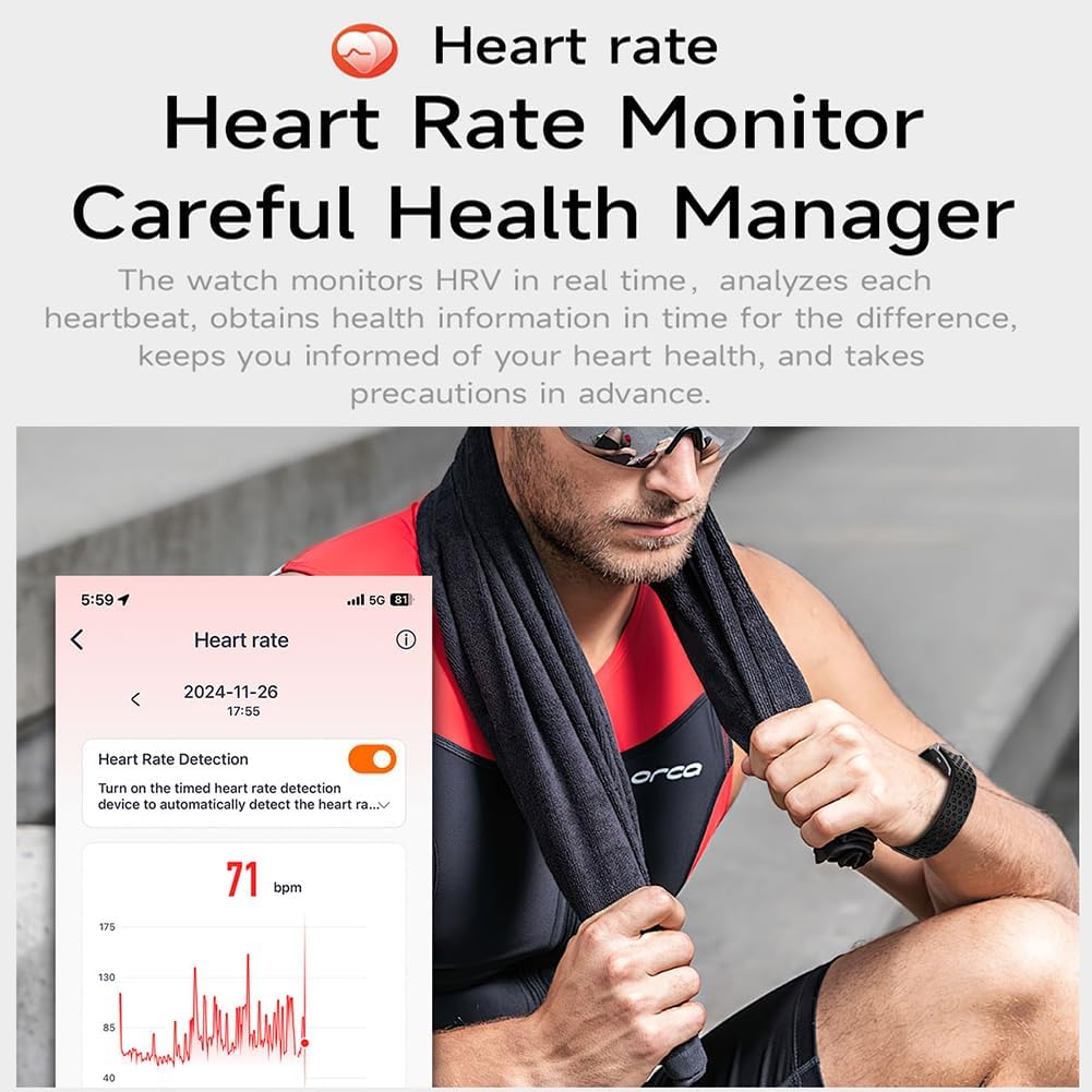 Elprico Banda Fitness Tracker Senza Schermo, Black - immagine 4