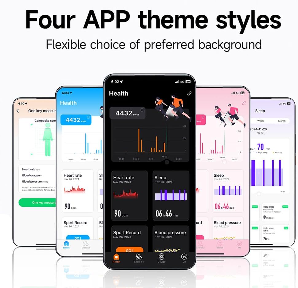 Elprico Banda Fitness Tracker Senza Schermo, Black - immagine 5