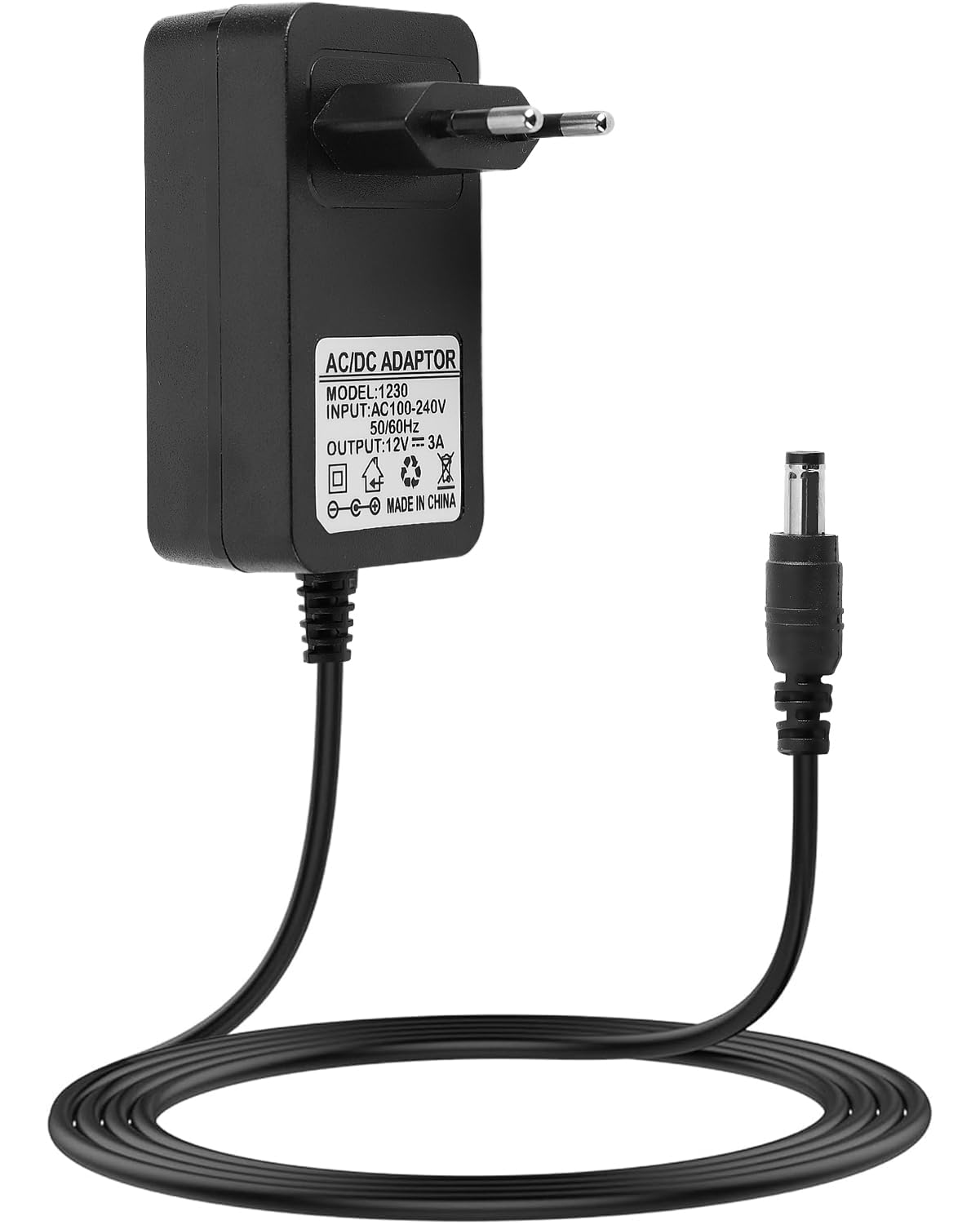 Adattatore di Alimentazione 12V 3A 36W con Cavo 1.5M