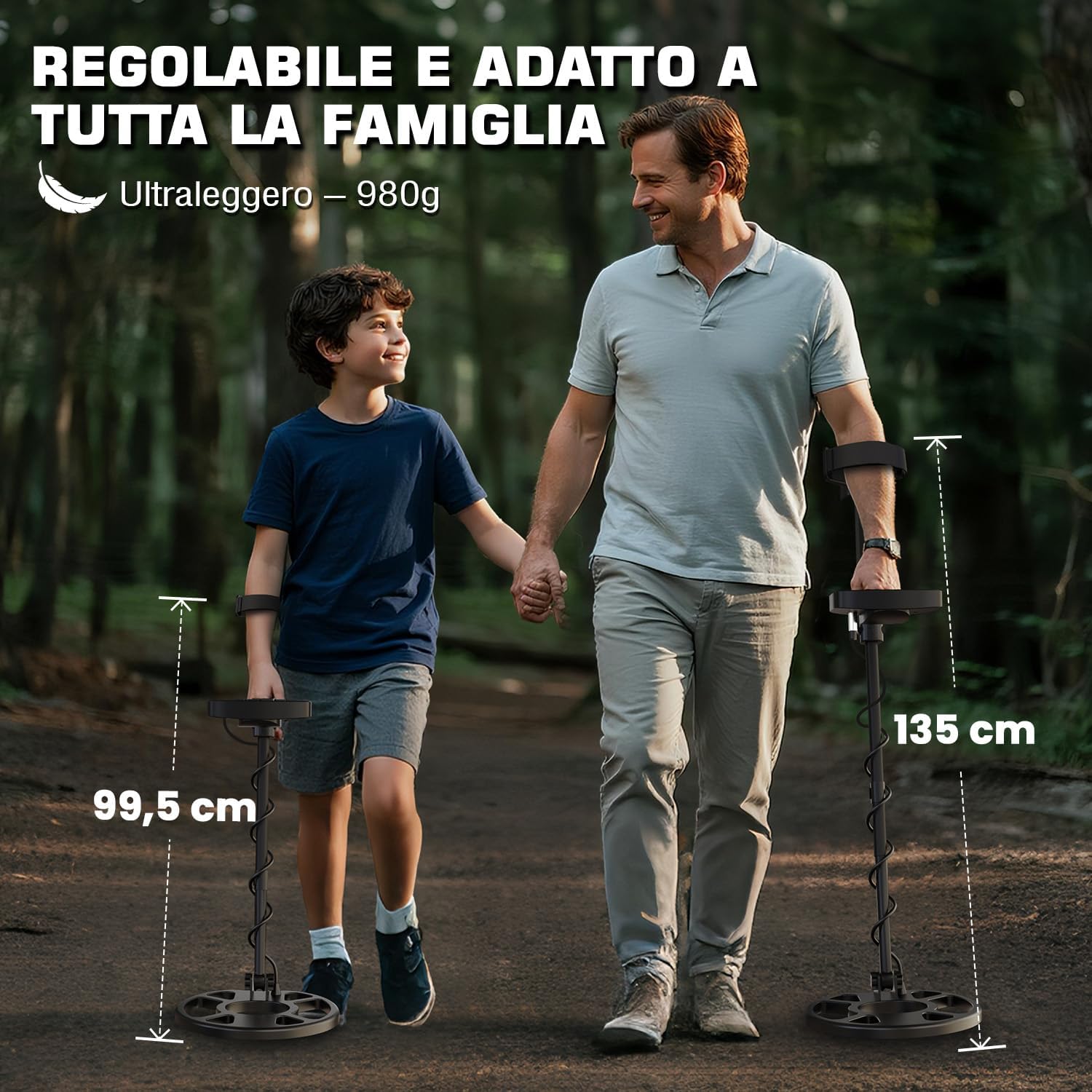 Dr.ötek Metal Detector Professionale Impermeabile, Blu - immagine 6