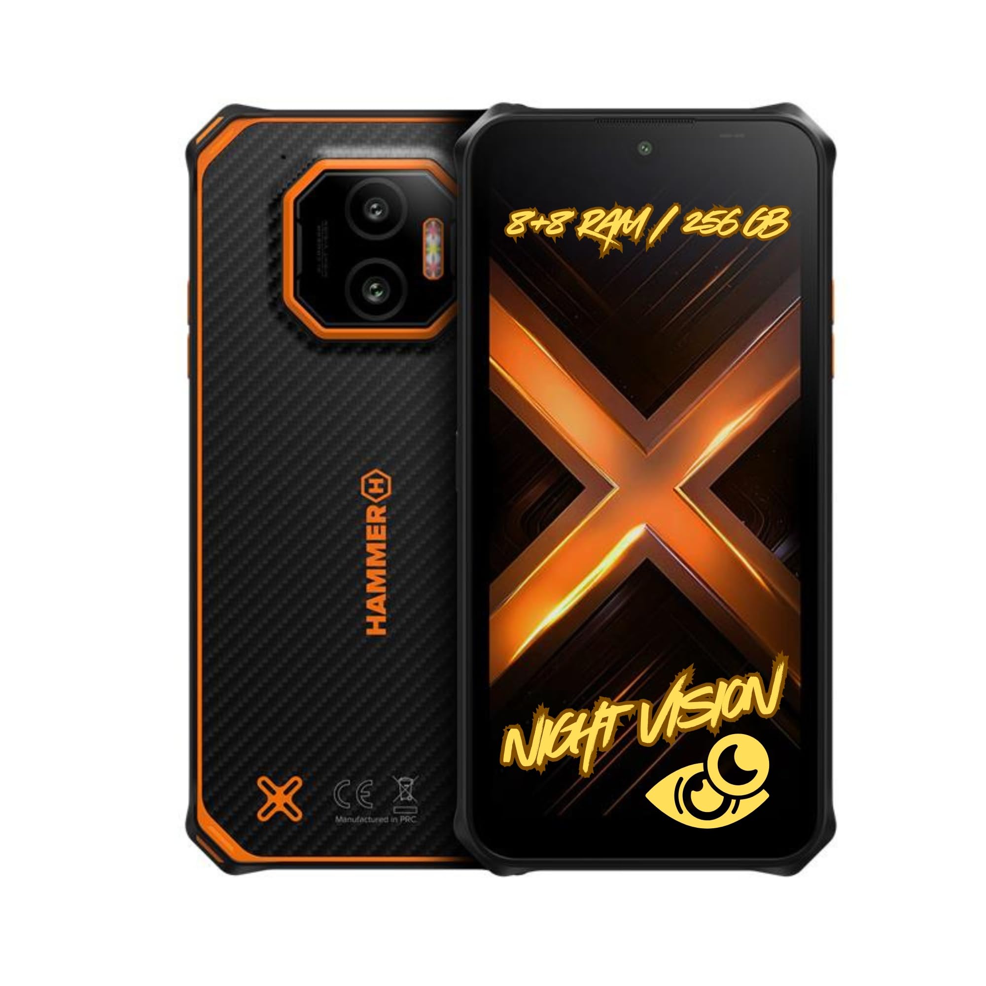 HAMMER ENERGY X2 5G - Smartphone Rugged Android 15, Indistruttibile