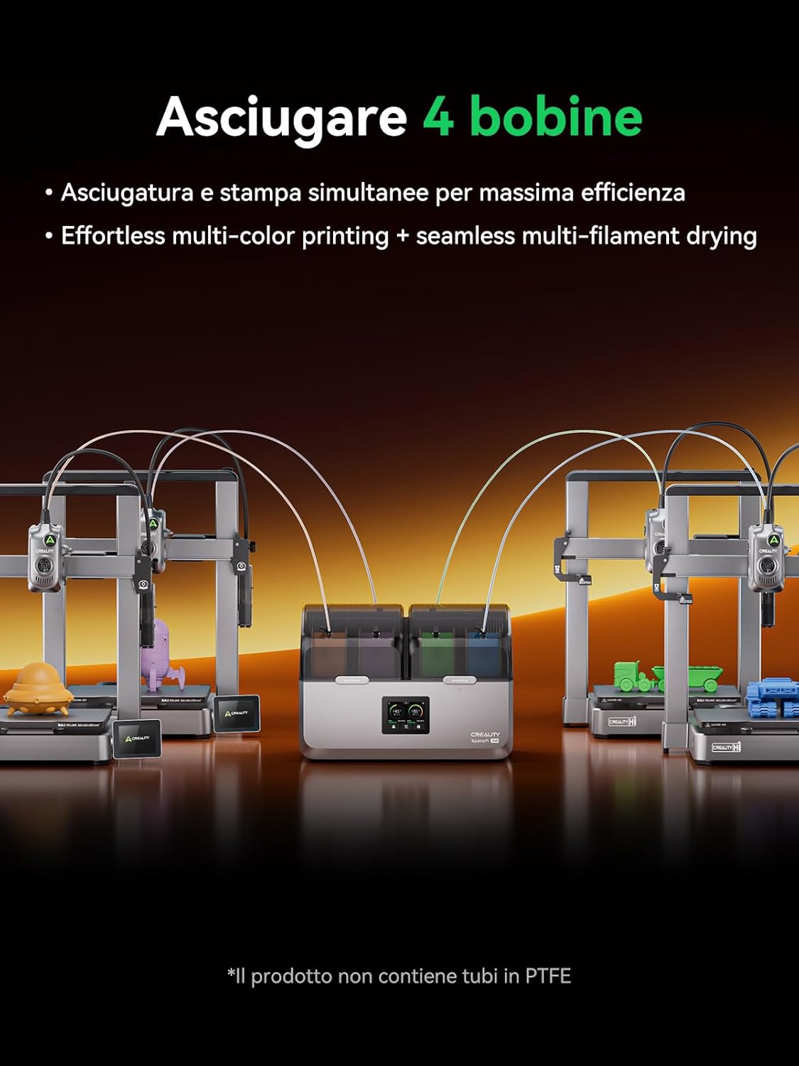 Creality Space Pi X4 Filamento Dryer per 4 Bobine - immagine 5