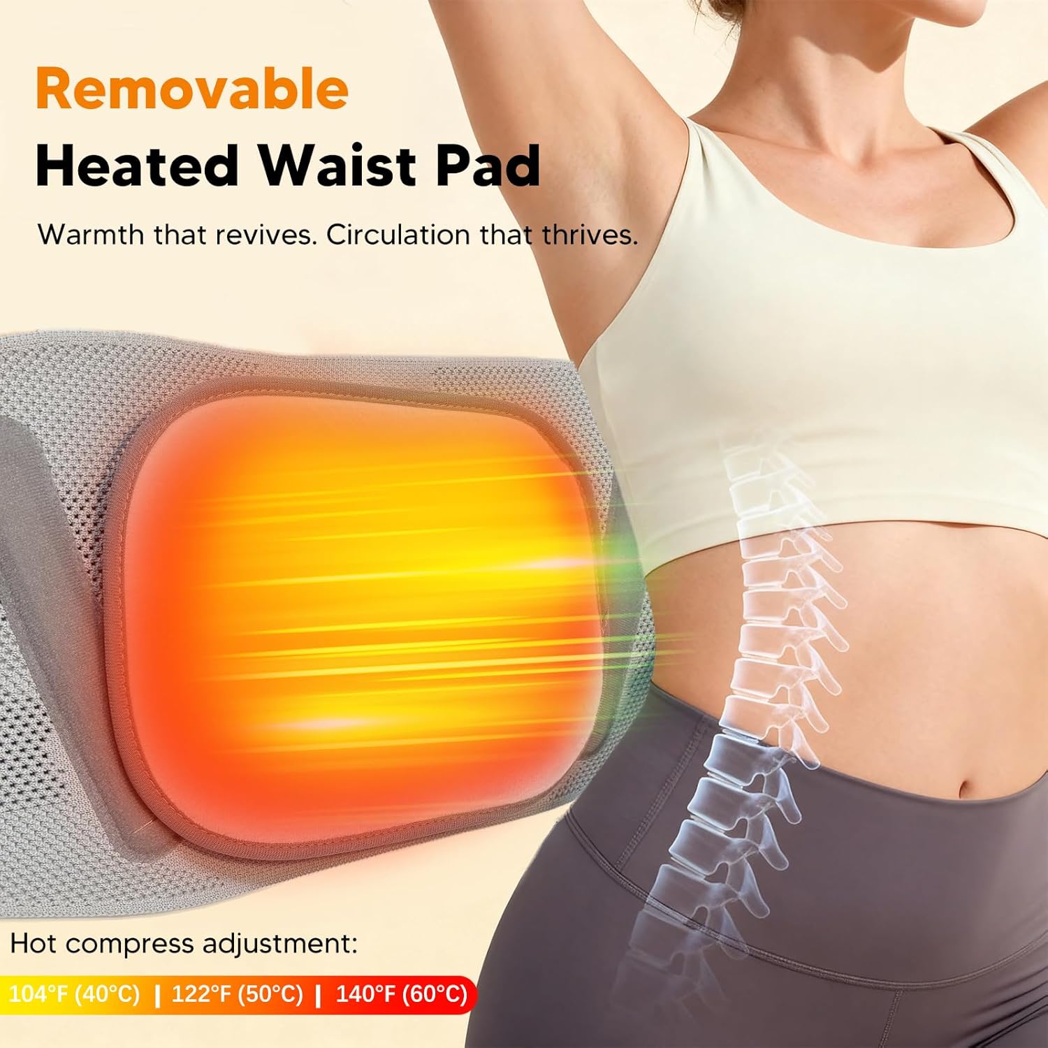 Arboleaf Fascia Lombare Supporto con Riscaldante - immagine 5