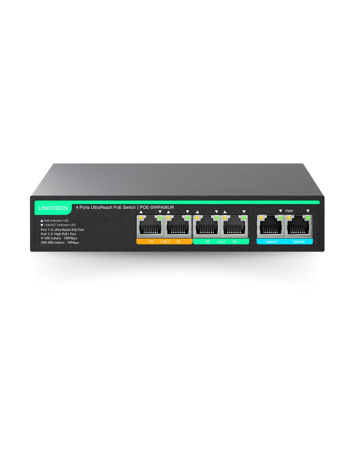 Linovision Switch PoE UltraReach 4 Porte Cloud Remota