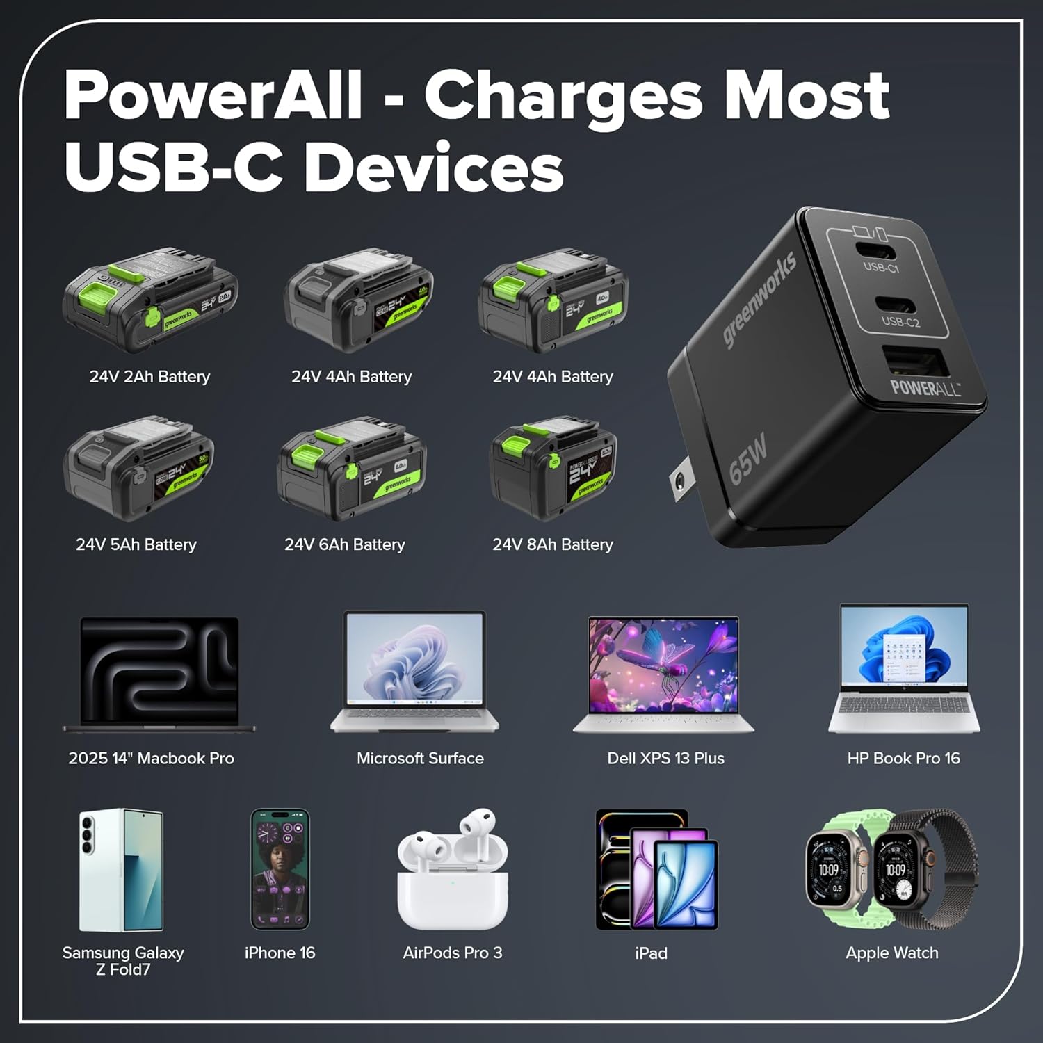 Greenworks 24V Trapano Avvitatore a Batteria Brushless - immagine 3