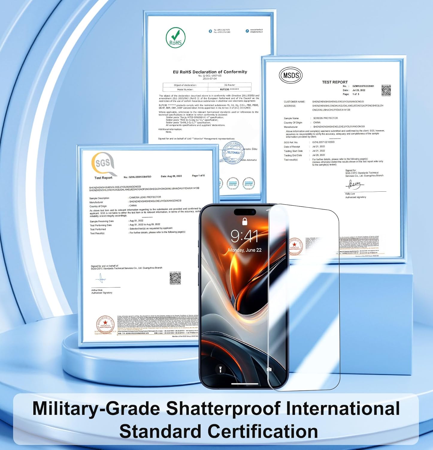 Qhohq 3 Pezzi Vetro Temperato per iPhone 17 Pro - immagine 4