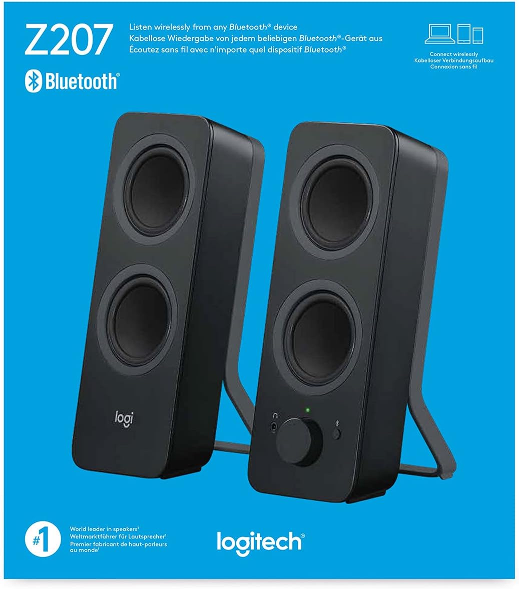 Logitech Z207 - Altoparlanti PC Wireless Bluetooth, Nero - immagine 8