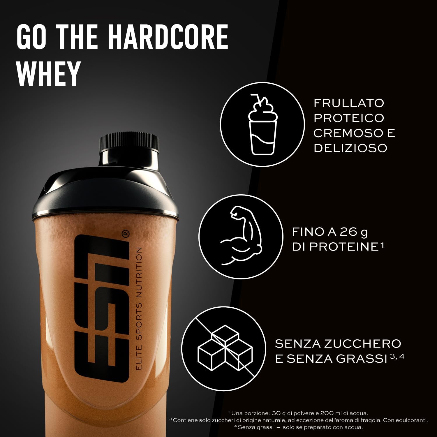Esn IsoWhey Hardcore Protein Powder Cioccolato 1 kg - immagine 2