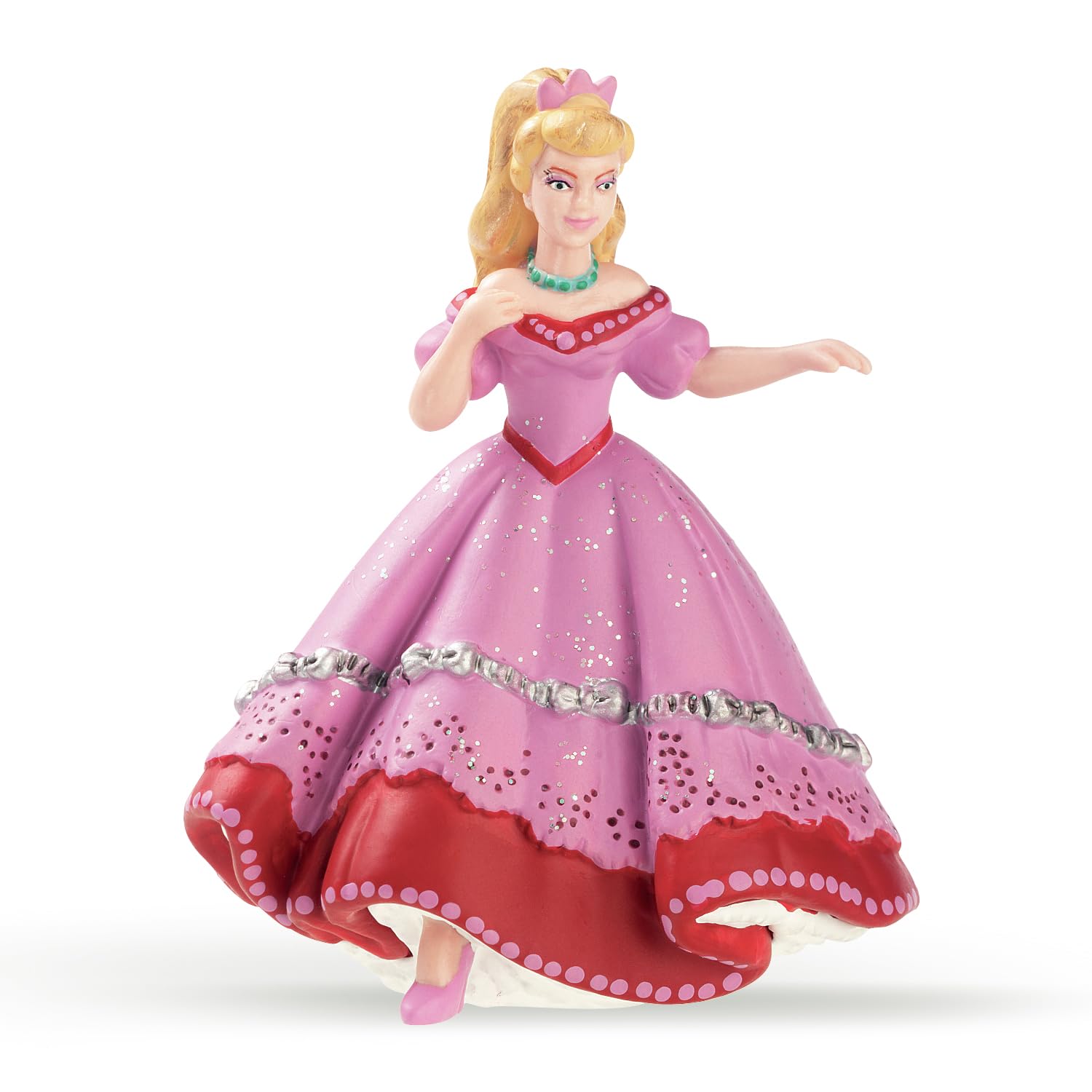 Papo - Statuina Principessa al Ballo Rosa Realistica - 3 Anni + - Collezione Mondo Incantato - Gioco Creativo Universo Reale - Idea Regalo Giocattolo Bambina Bambino