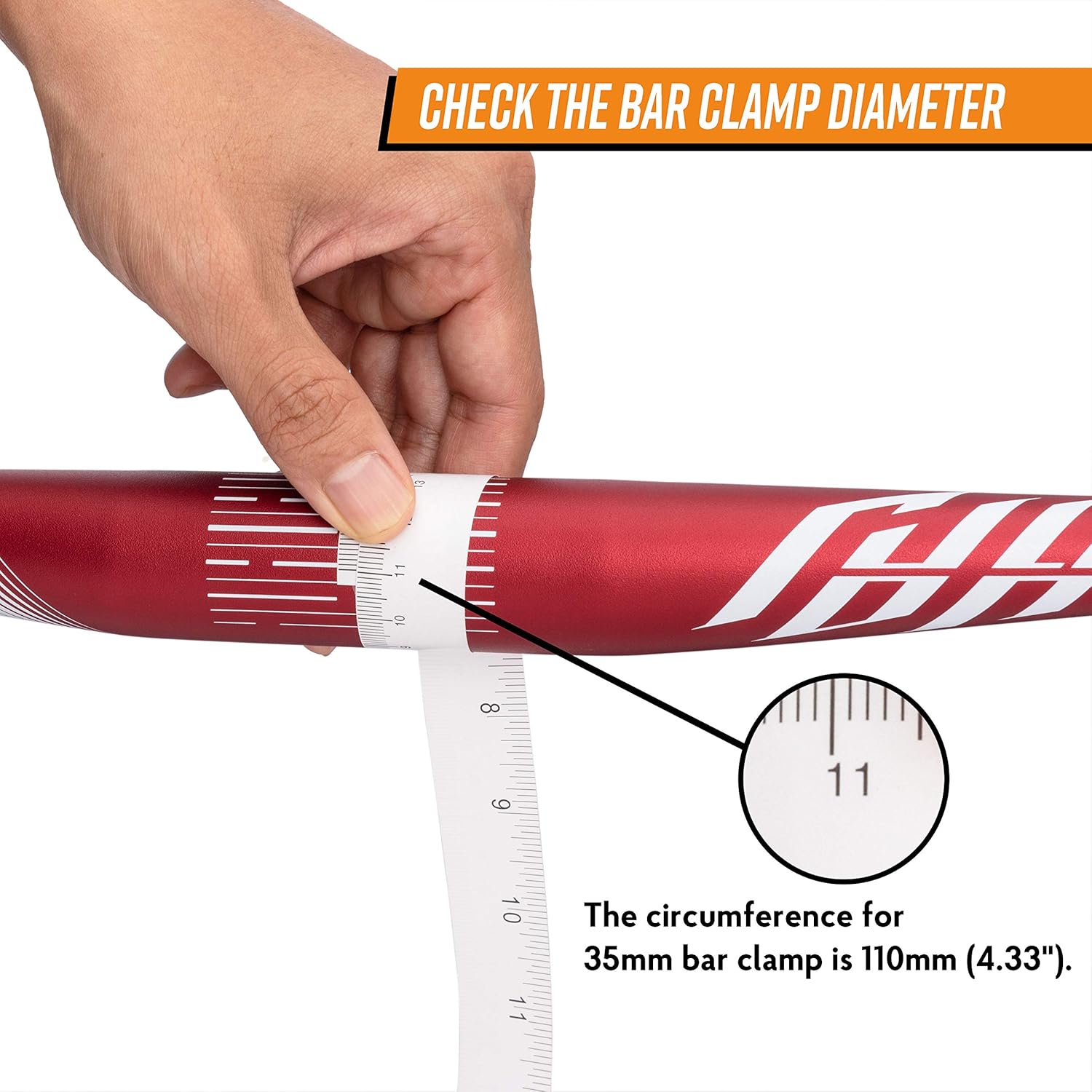 Funn Full On Manubrio MTB 35mm x 785mm, Rosso - immagine 3