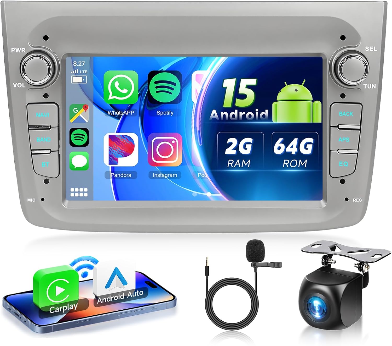 Vechtel Autoradio Android 15 7" per Alfa Romeo MITO 2008-2016 - immagine 1