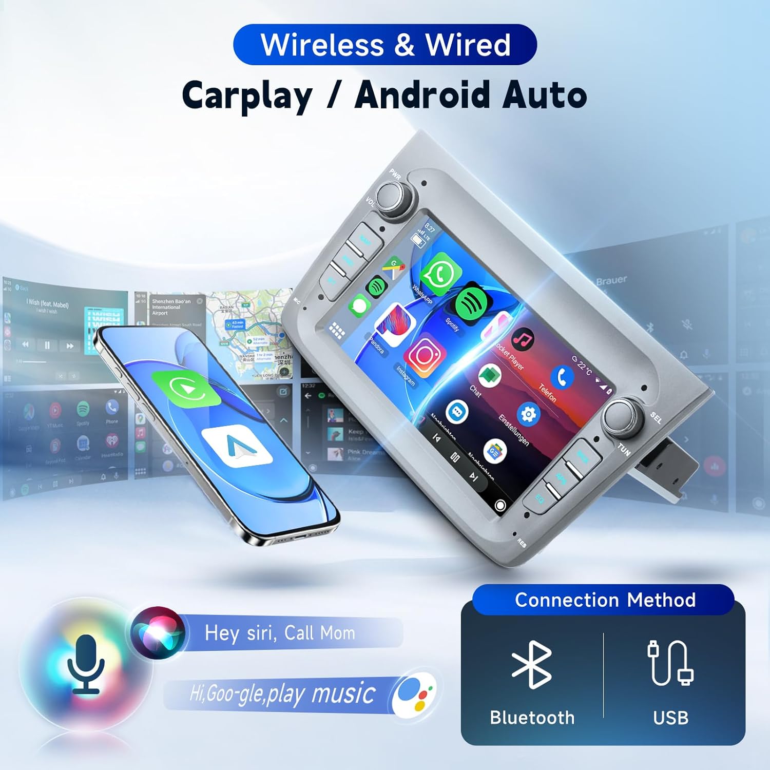 Vechtel Autoradio Android 15 7" per Alfa Romeo MITO 2008-2016 - immagine 4