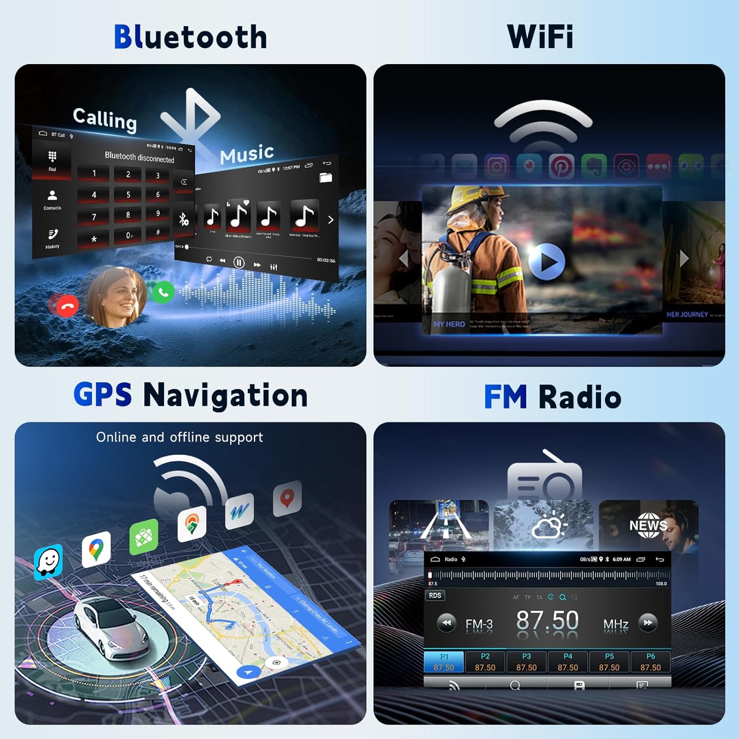 Vechtel Autoradio Android 15 7" per Alfa Romeo MITO 2008-2016 - immagine 7