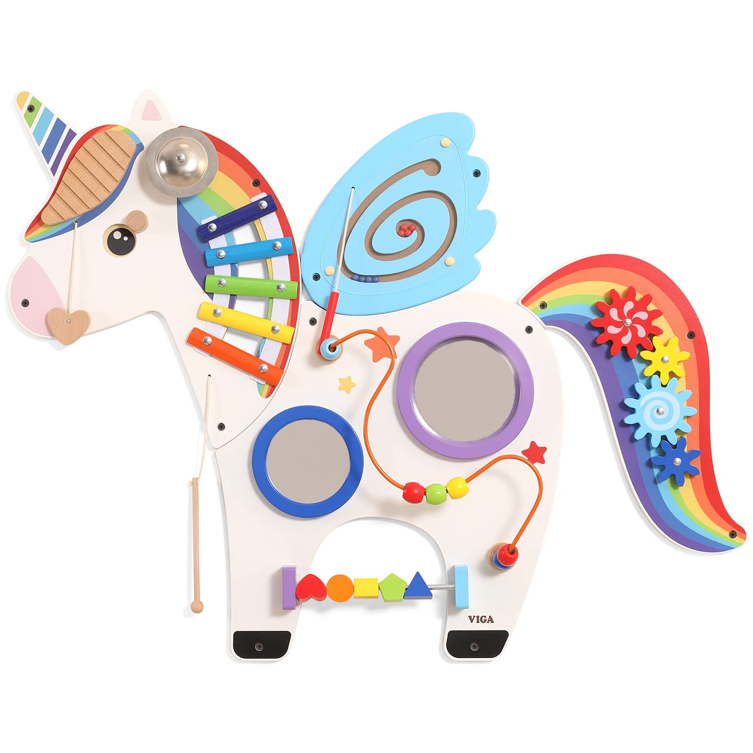 VIGA Toys Wall Activity Panel Unicorn, 44654