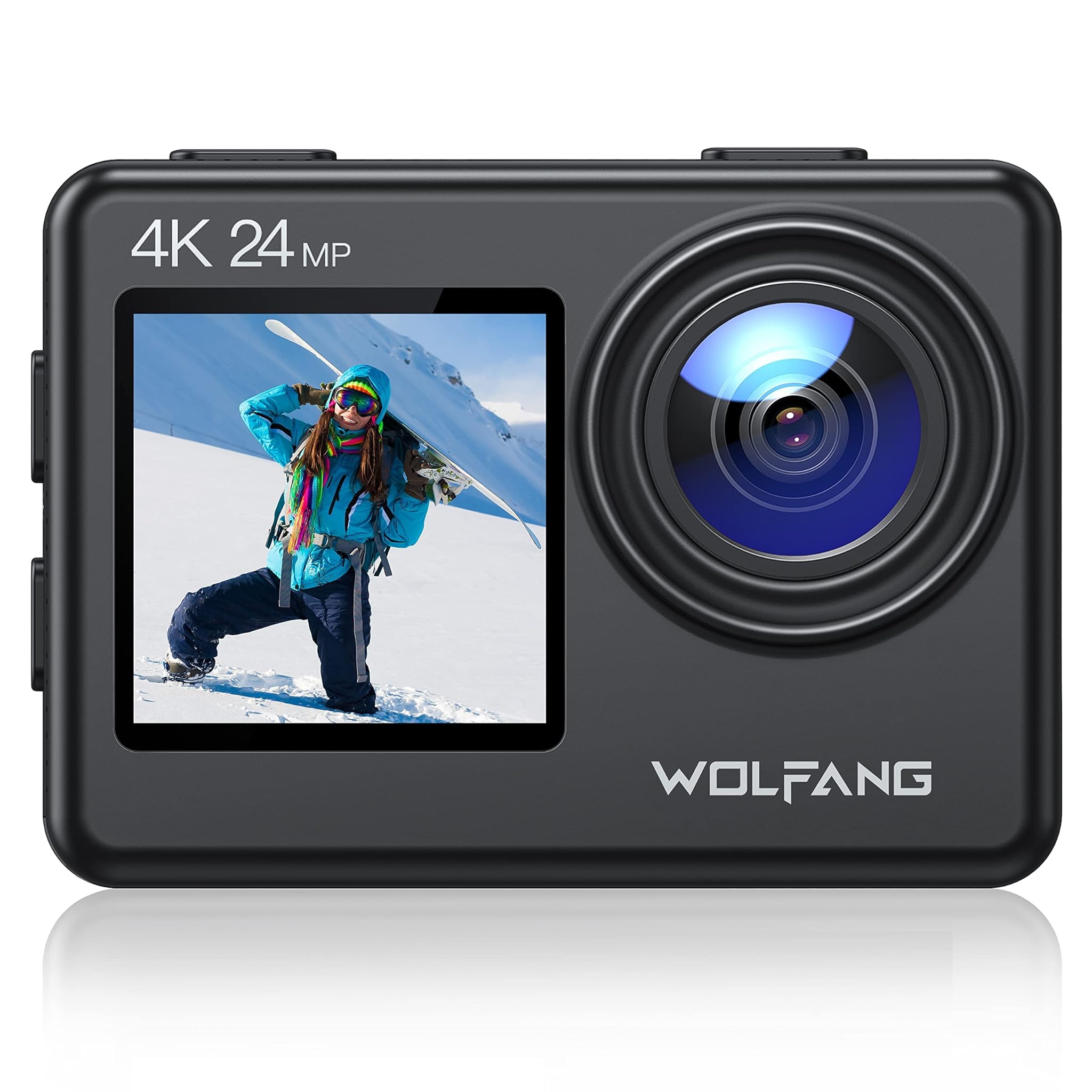 Wolfang GA200 - Action Cam Dual Screen 4K 24MP