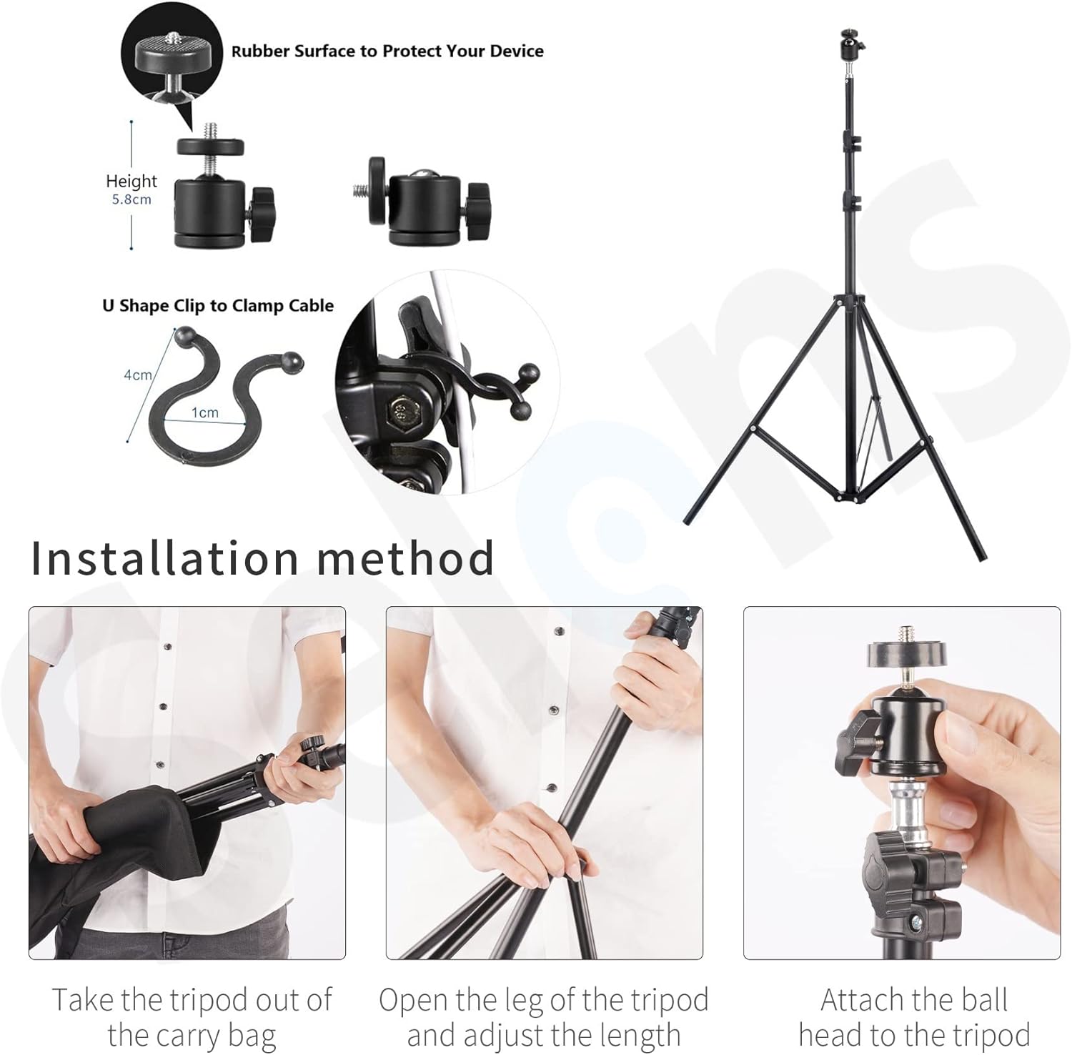 Selens Treppiedi per Luce 200cm, Kit 2 Pezzi - immagine 6
