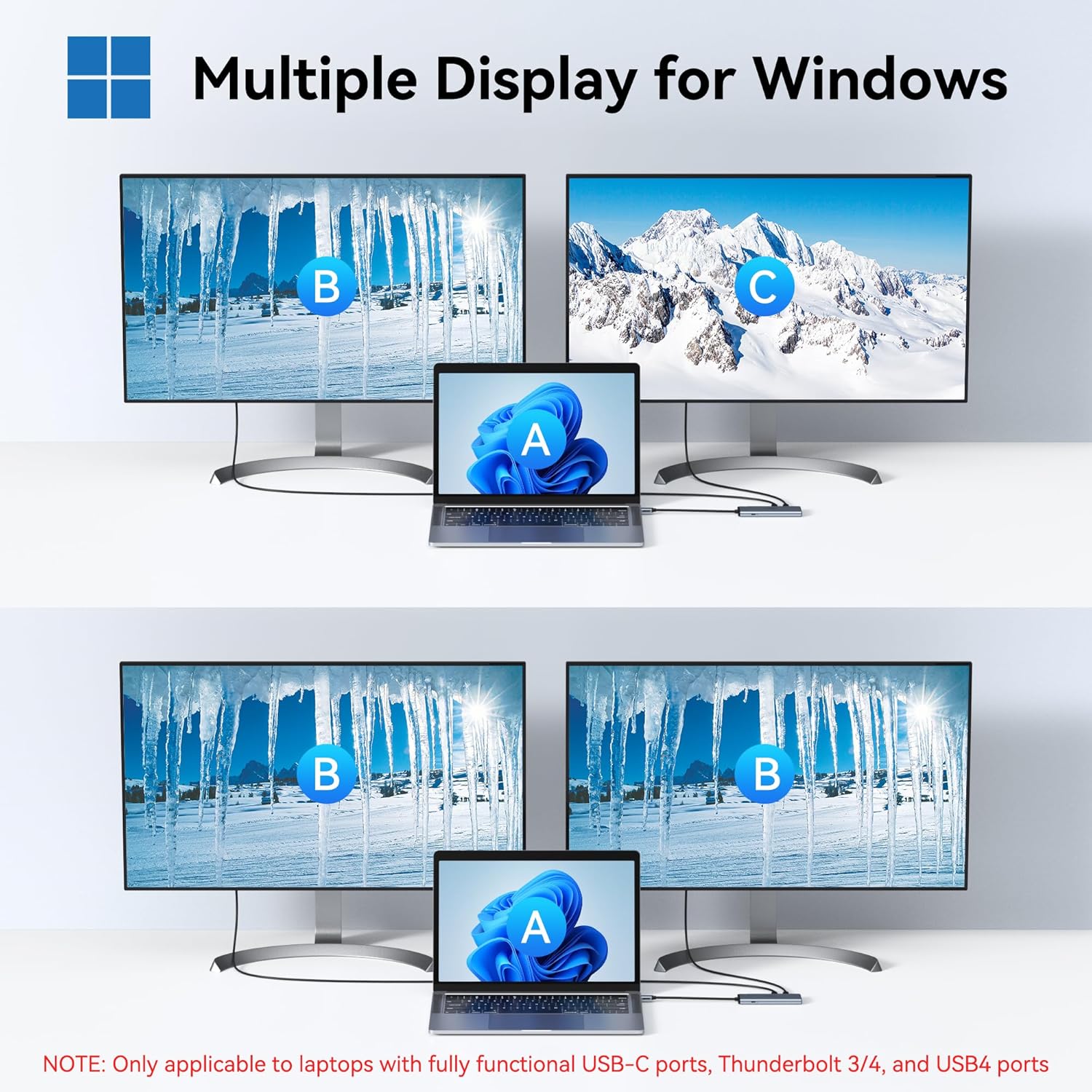 Mokin USB C Hub Multiport 5 in 1 - immagine 3