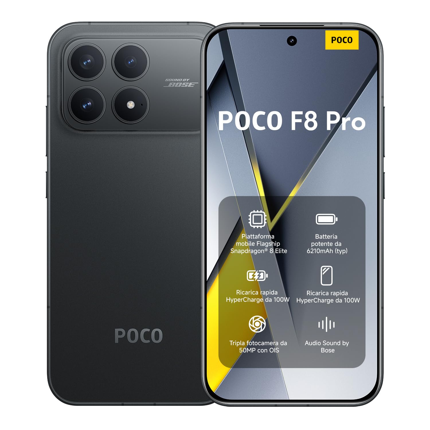 Xiaomi POCO F8 Pro Smartphone 12+256 GB, Nero