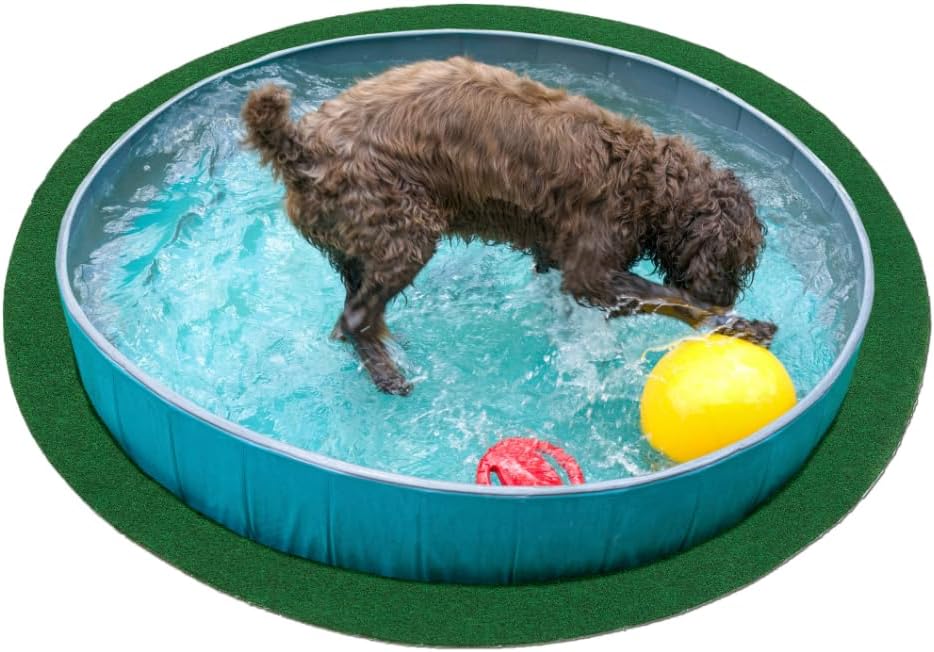 andiamo Campo di erba artificiale, polipropilene (PP), verde, 300 cm, rotondo - immagine 1