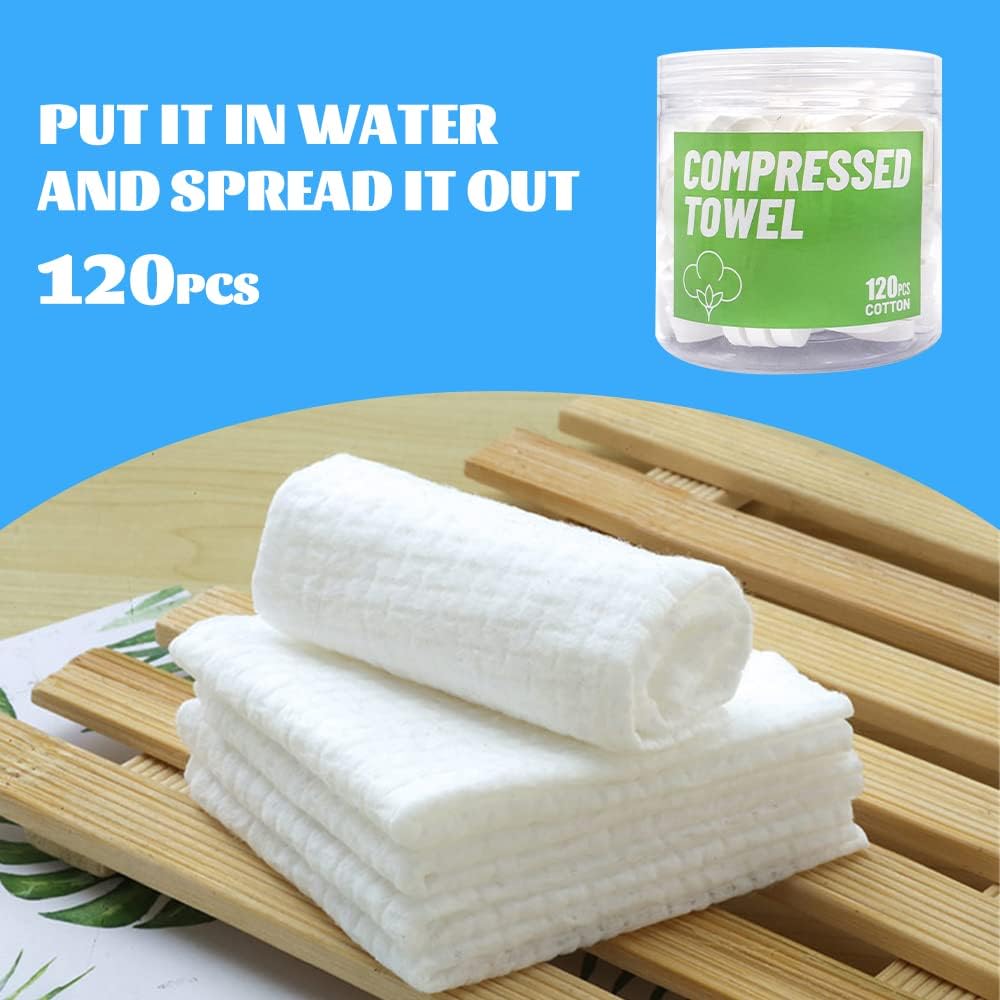 120 Asciugamani Compresse Monouso Mini - immagine 2