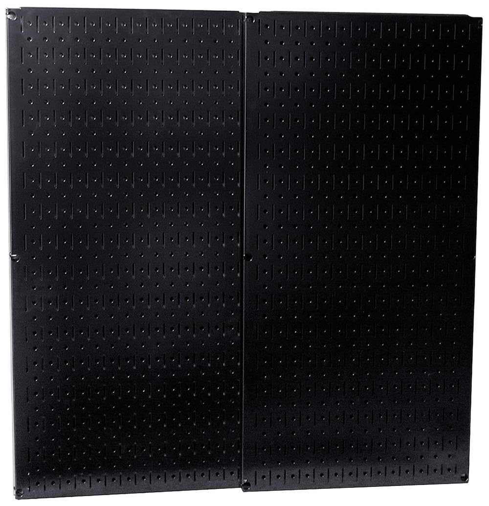 Wall Control 30-P-3232B Pacchetto Pegboard in Metallo Nero