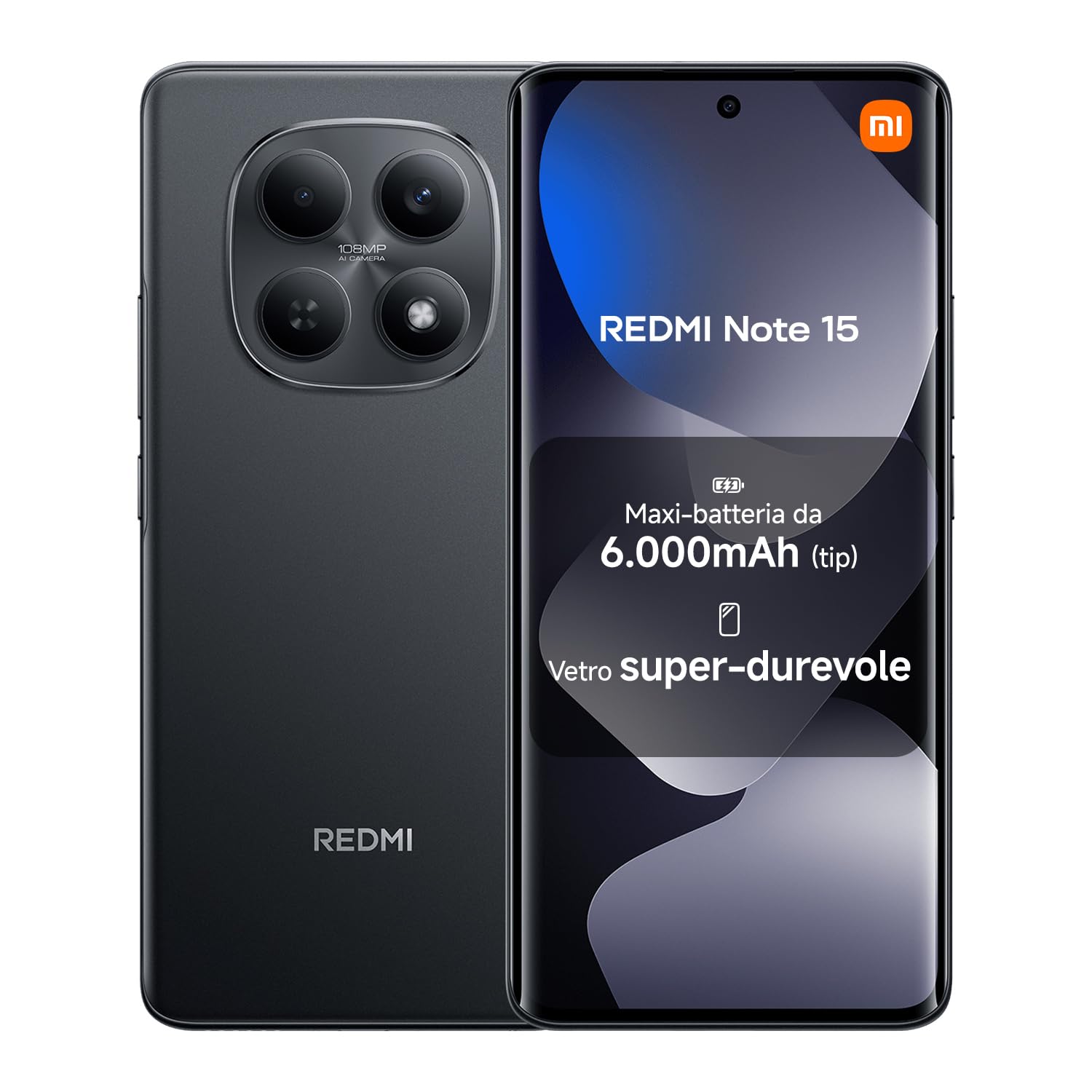 Xiaomi Redmi Note 15 - Smartphone 8+256GB, Nero