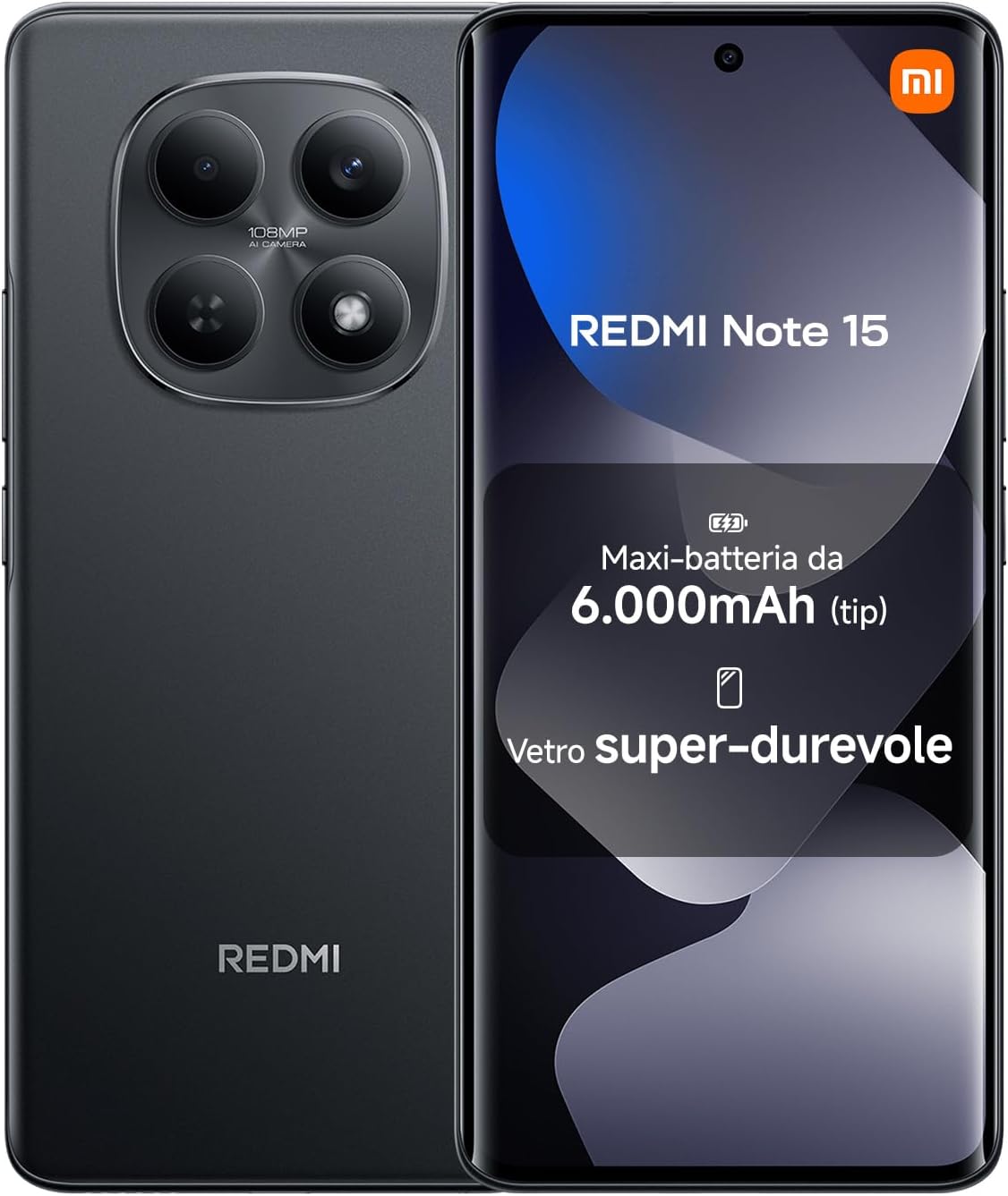 Xiaomi Redmi Note 15 - Smartphone 8+256GB, Nero - immagine 1