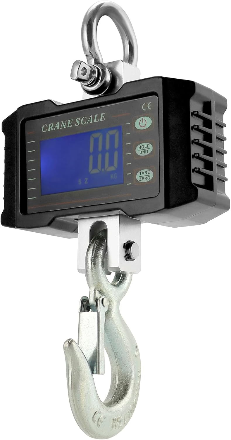 Qwork® Bilancia Sospesa Digitale 1000kg