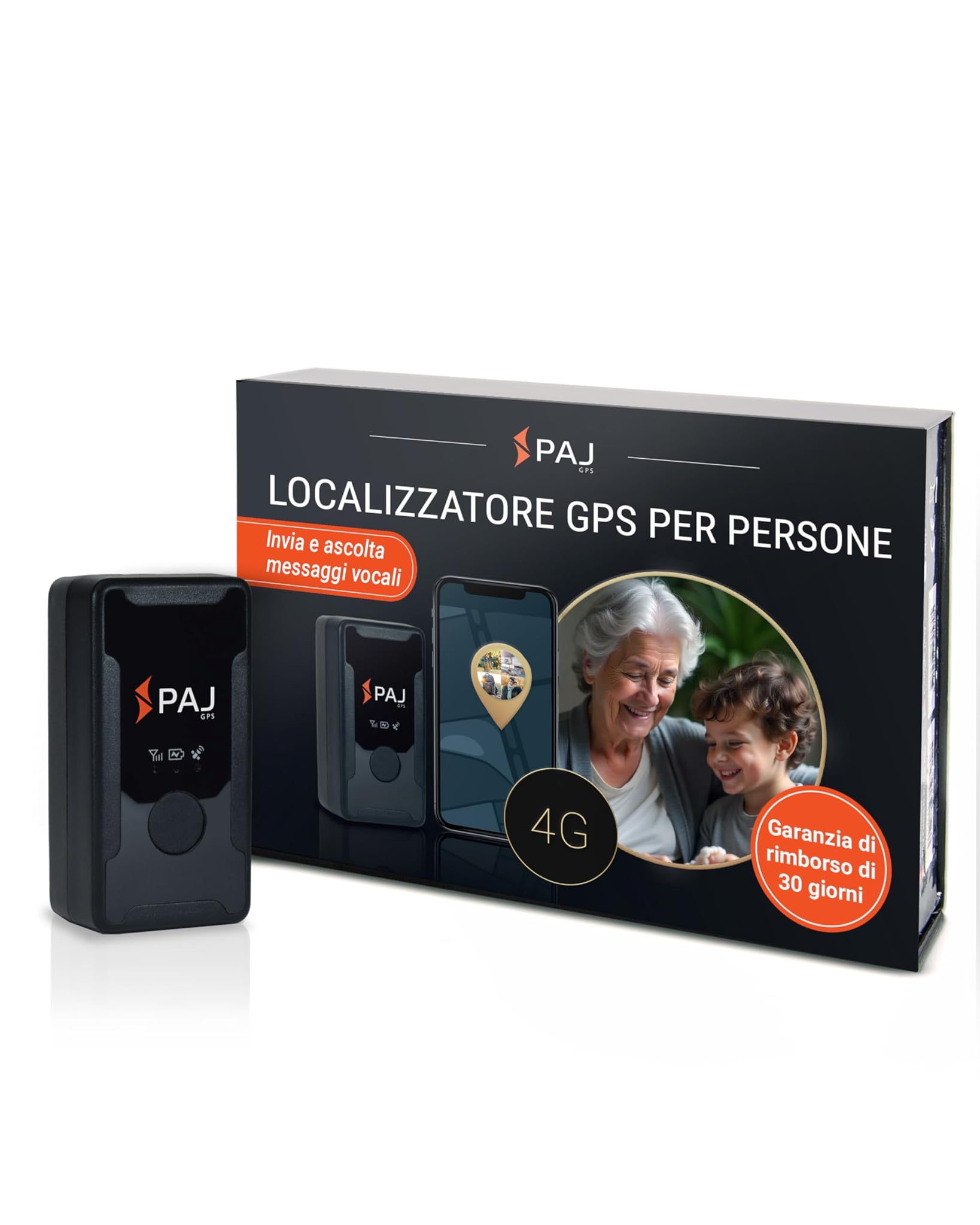 PAJ Easy Finder 4G - Localizzatore GPS con SOS