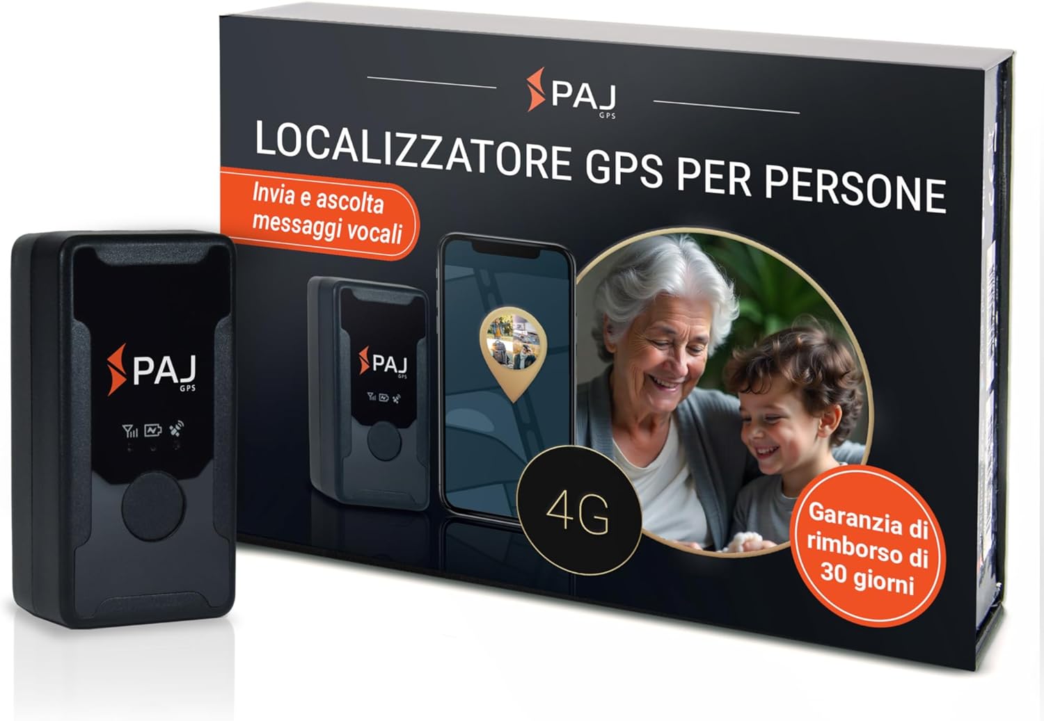 PAJ Easy Finder 4G - Localizzatore GPS con SOS - immagine 1