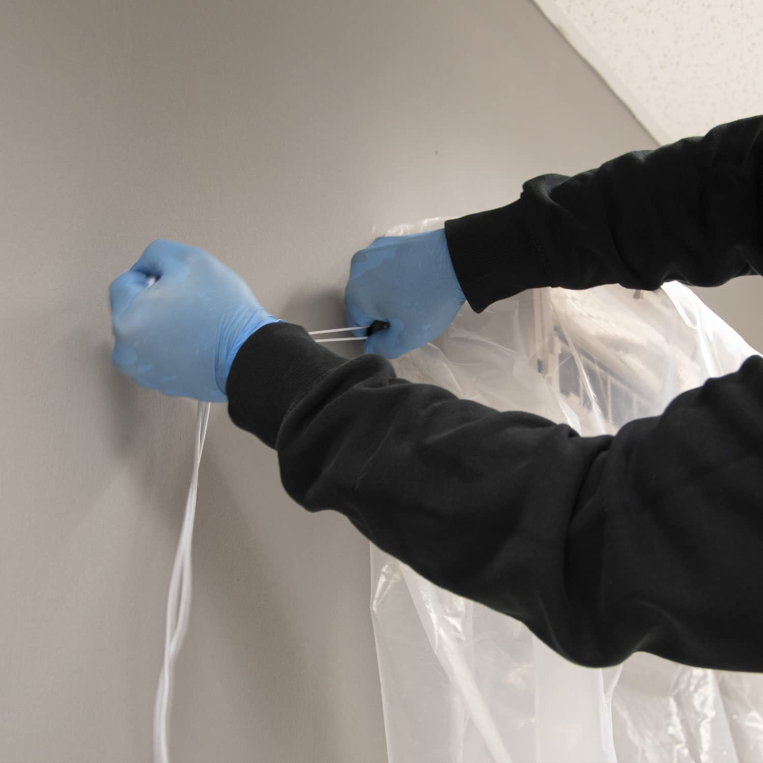 Kit pulizia completa climatizzatori, include cover protettiva Wally e aerosol 600mL pulizia unità interna, Bio Acid e Bio Alkaline 2L con tensioattivi bio pulizia unità esterna, guanti - immagine 9