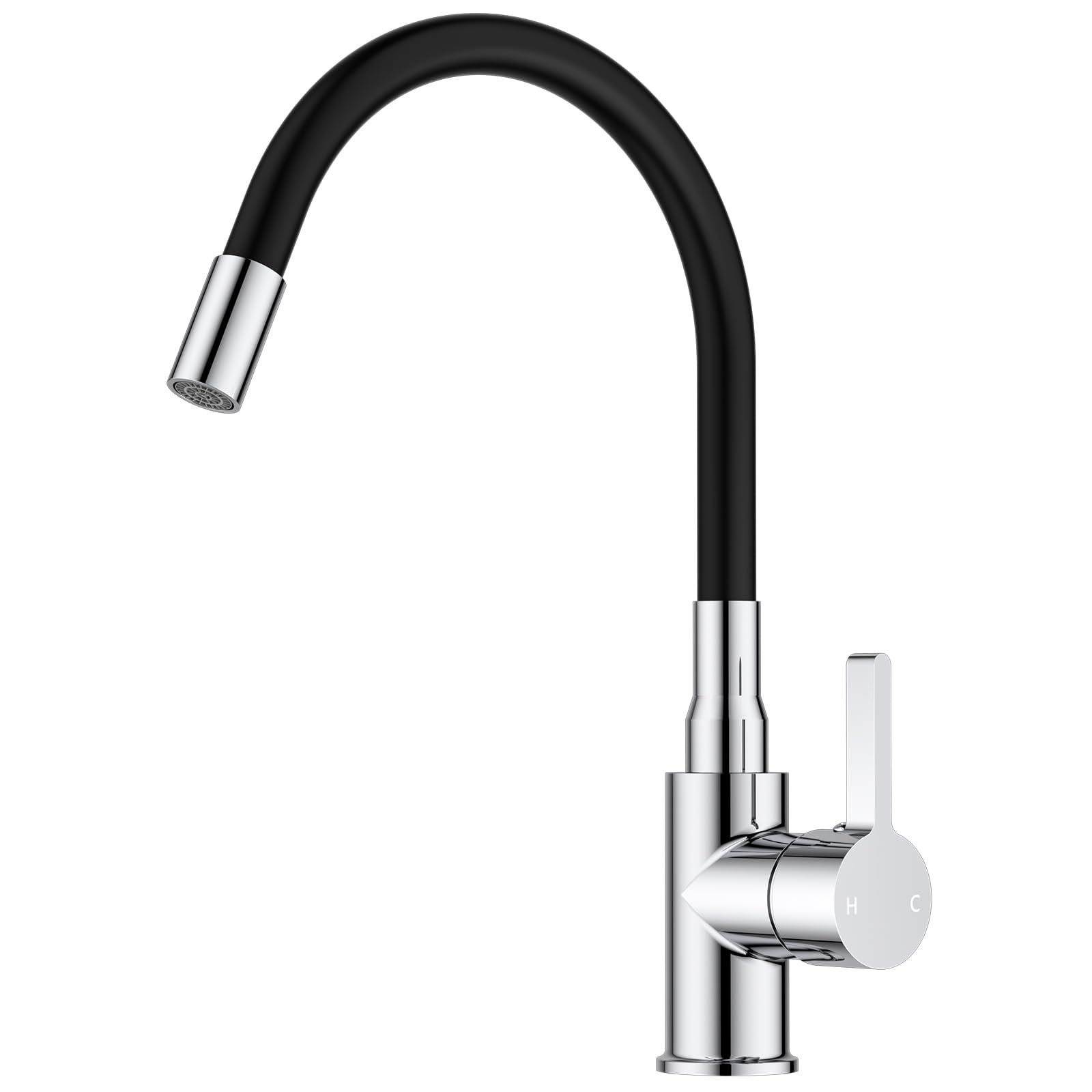 Forious Miscelatore Cucina Flessibile Acciaio Inox, Cromo