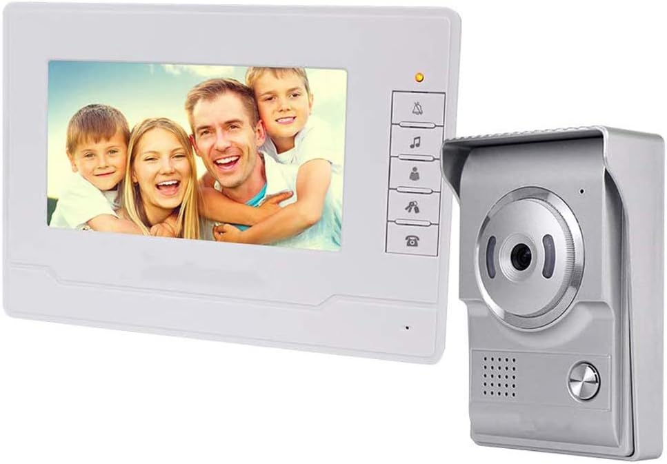 Uoweky Videocitofono 7 Pollici a Colori con Vivavoce