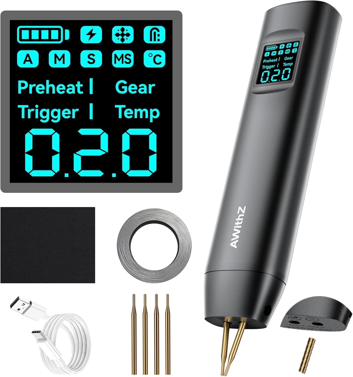 AWithZ Saldatrice a Punti HD2 per Batterie - immagine 1