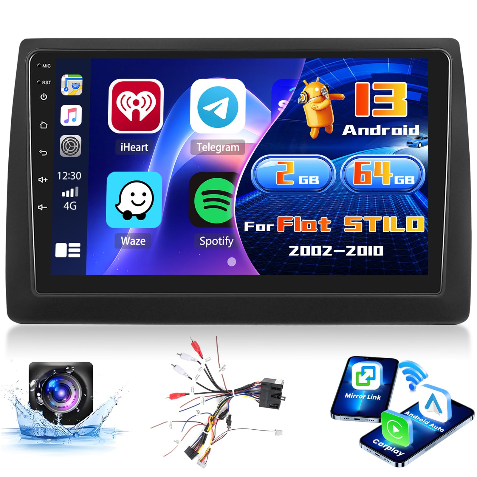 Inefala Radio Android per Fiat Stilo 2002-2010
